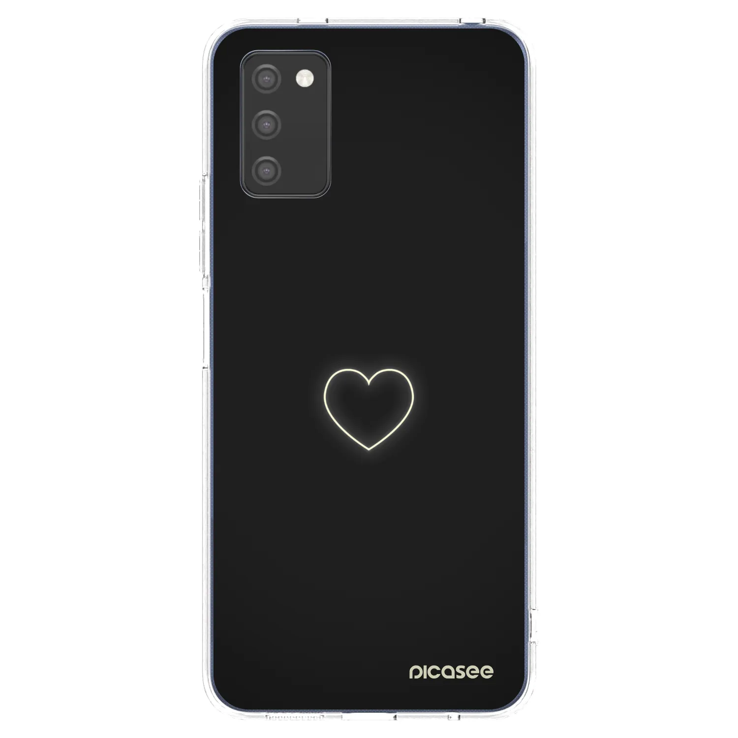 Picasee silikonski prozorni ovitek za Samsung Galaxy A03s A037G - Heart