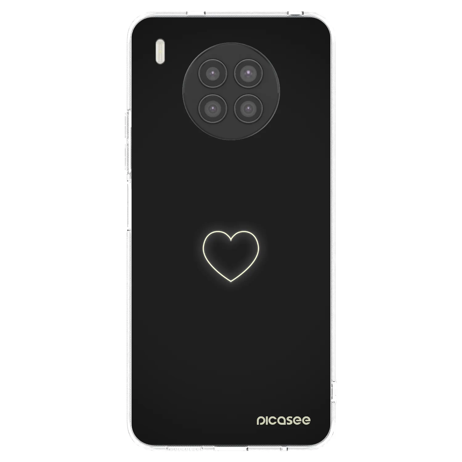 Picasee silikonski prozorni ovitek za Huawei Nova 8i - Heart
