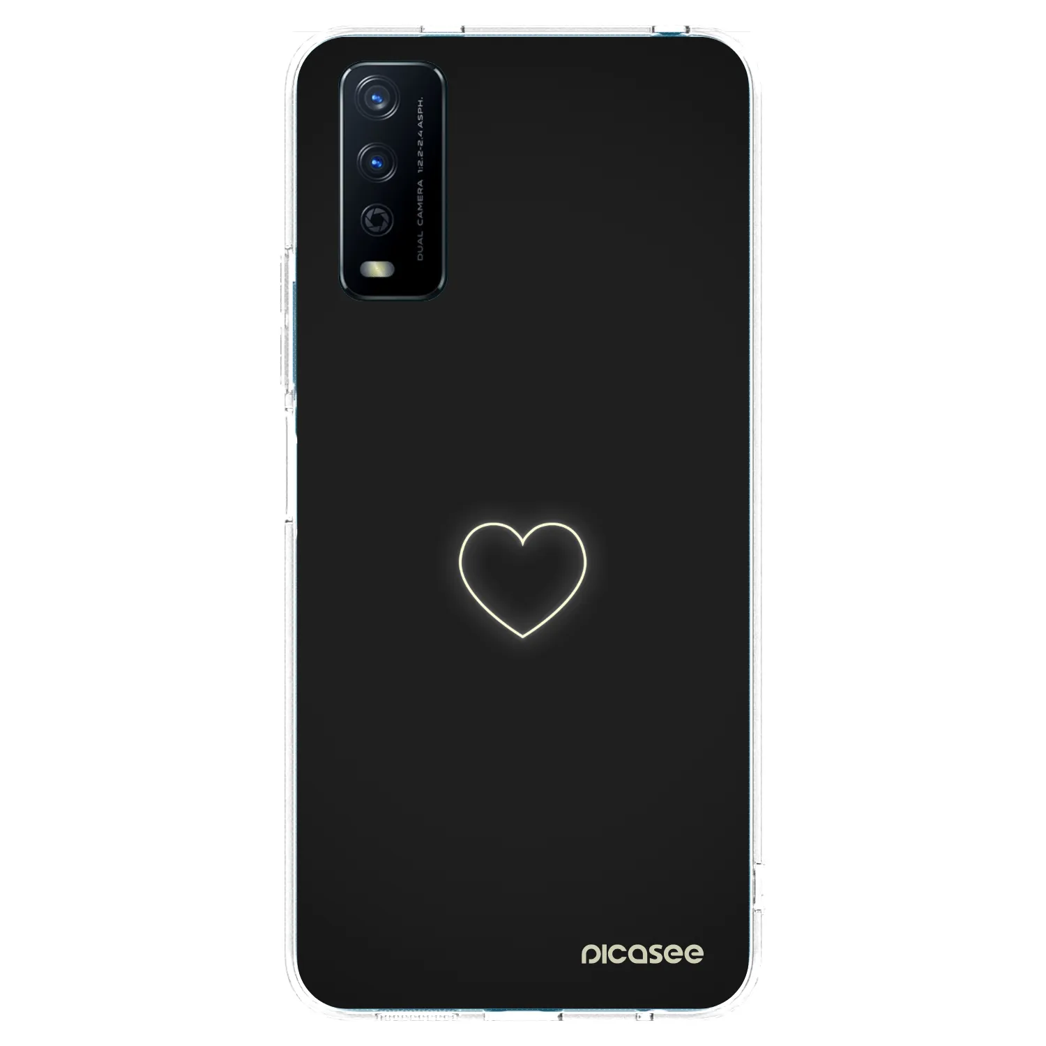 Picasee silikonski prozorni ovitek za Vivo Y11s - Heart