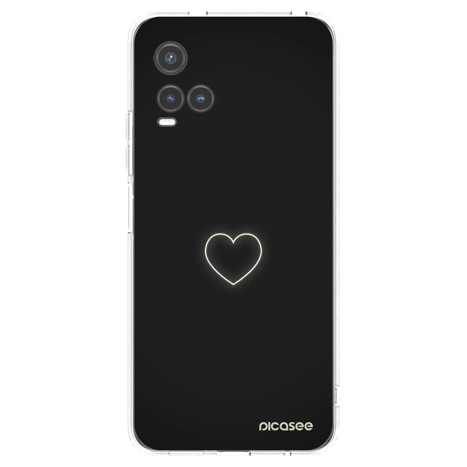 Picasee silikonski prozorni ovitek za Vivo Y33s - Heart
