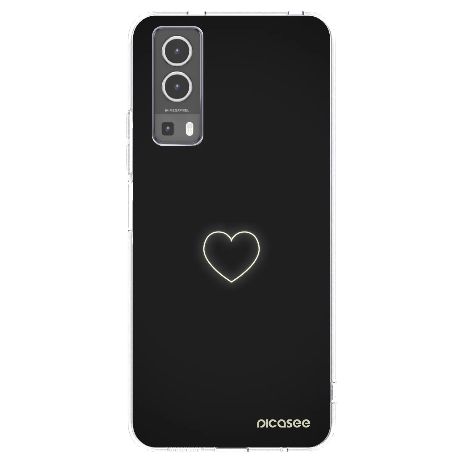 Picasee silikonski prozorni ovitek za Vivo Y72 5G - Heart