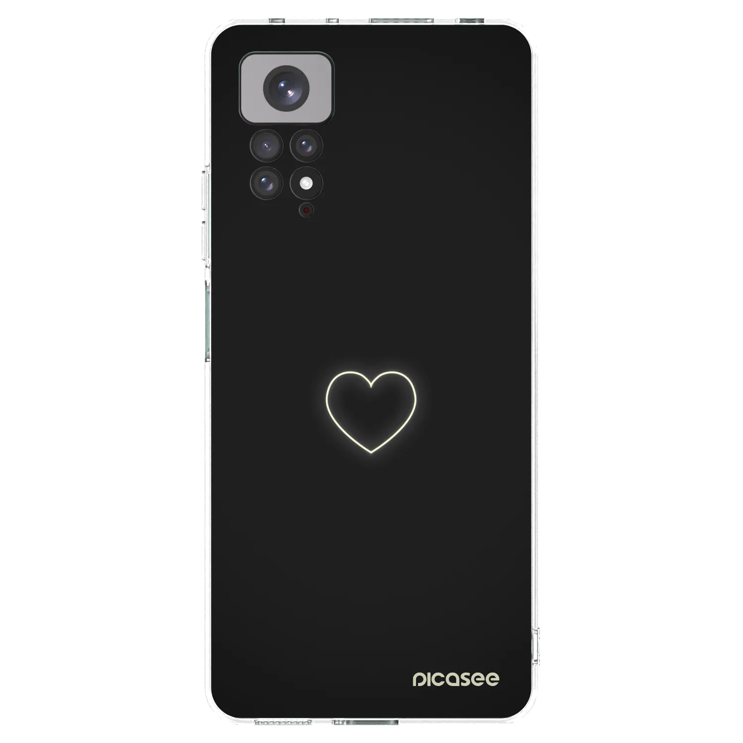 Picasee silikonski prozorni ovitek za Xiaomi Redmi Note 11 - Heart