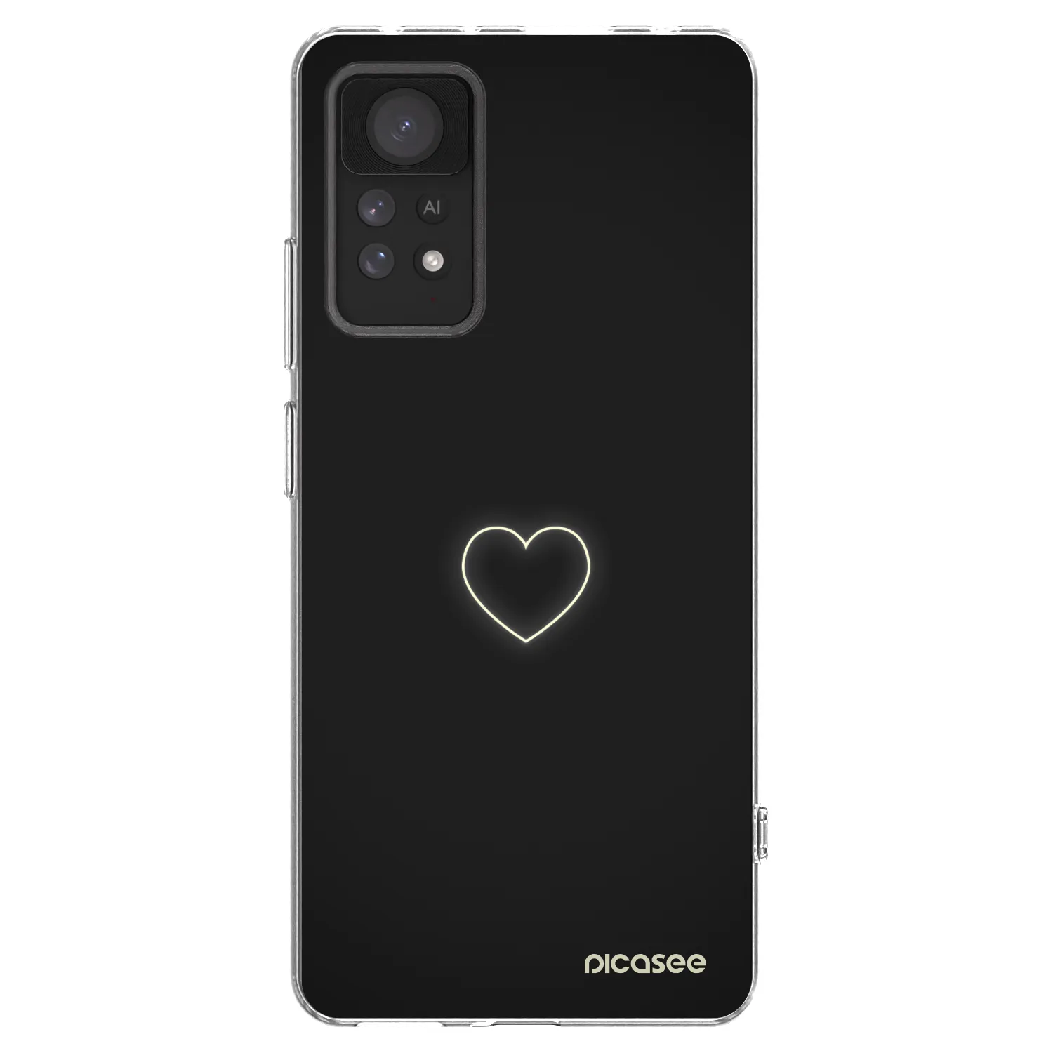 Picasee silikonski prozorni ovitek za Xiaomi Redmi Note 11 Pro - Heart