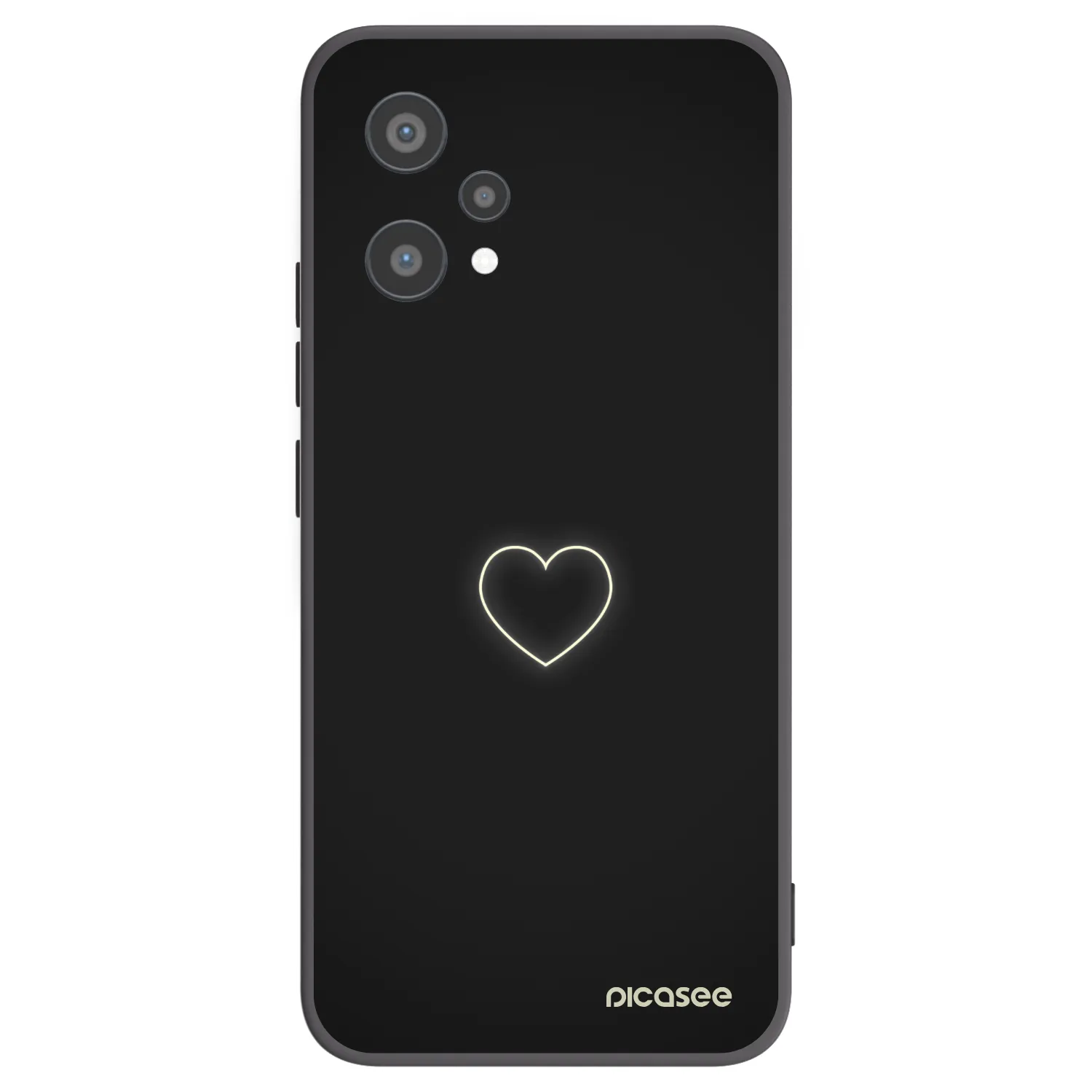 Picasee silikonski črni ovitek za Realme 9 Pro 5G - Heart