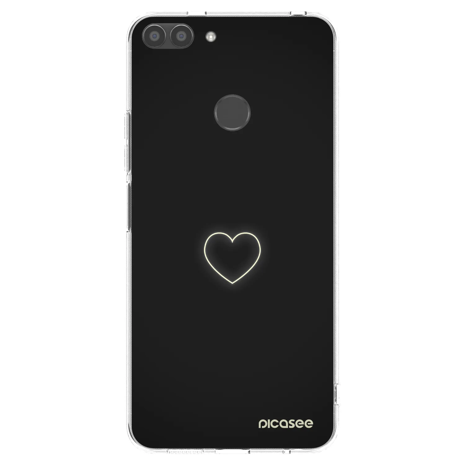 Picasee silikonski prozorni ovitek za Huawei P Smart - Heart