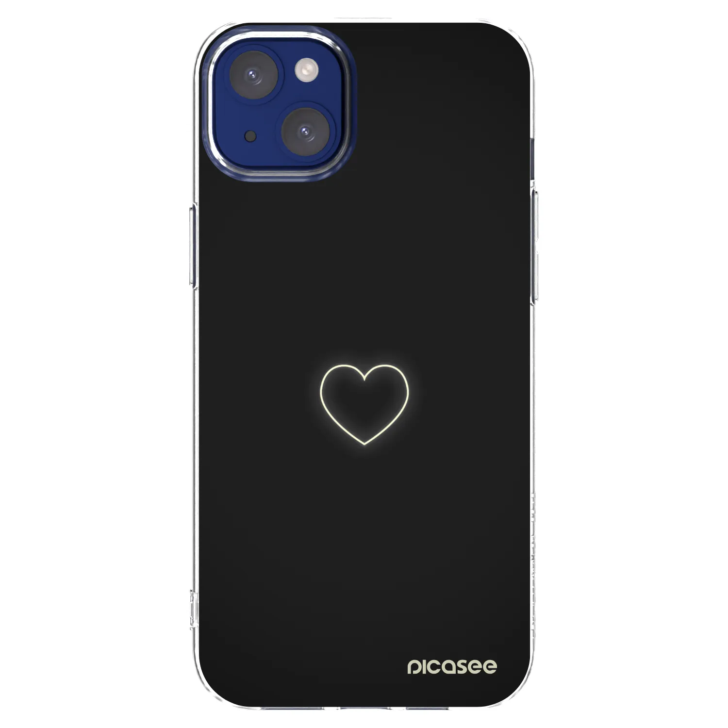 Picasee silikonski prozorni ovitek za Apple iPhone 14 Plus - Heart