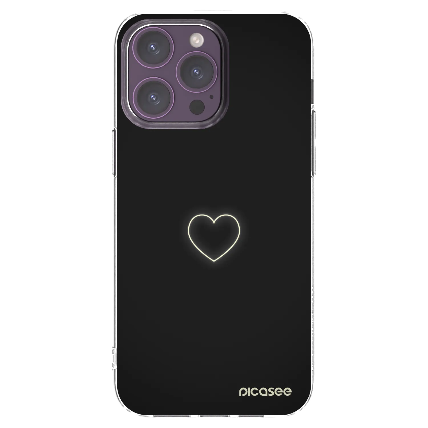 Picasee silikonski prozorni ovitek za Apple iPhone 14 Pro Max - Heart