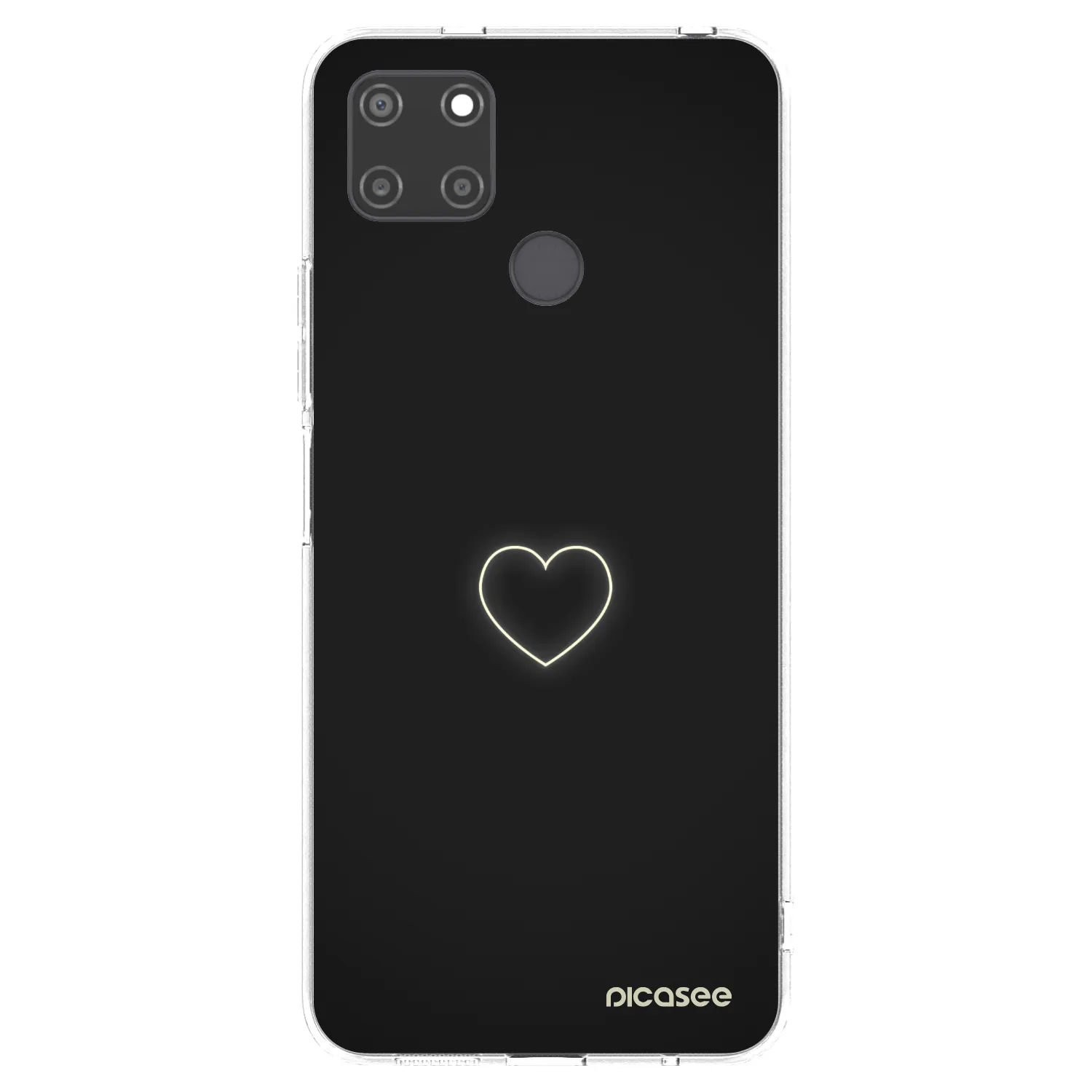 Picasee silikonski prozorni ovitek za Realme C21Y - Heart