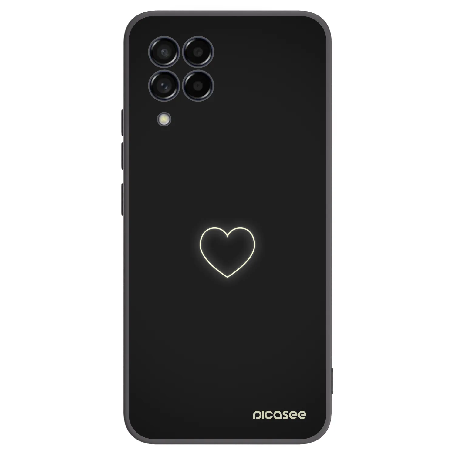 Picasee silikonski črni ovitek za Samsung Galaxy M53 5G - Heart