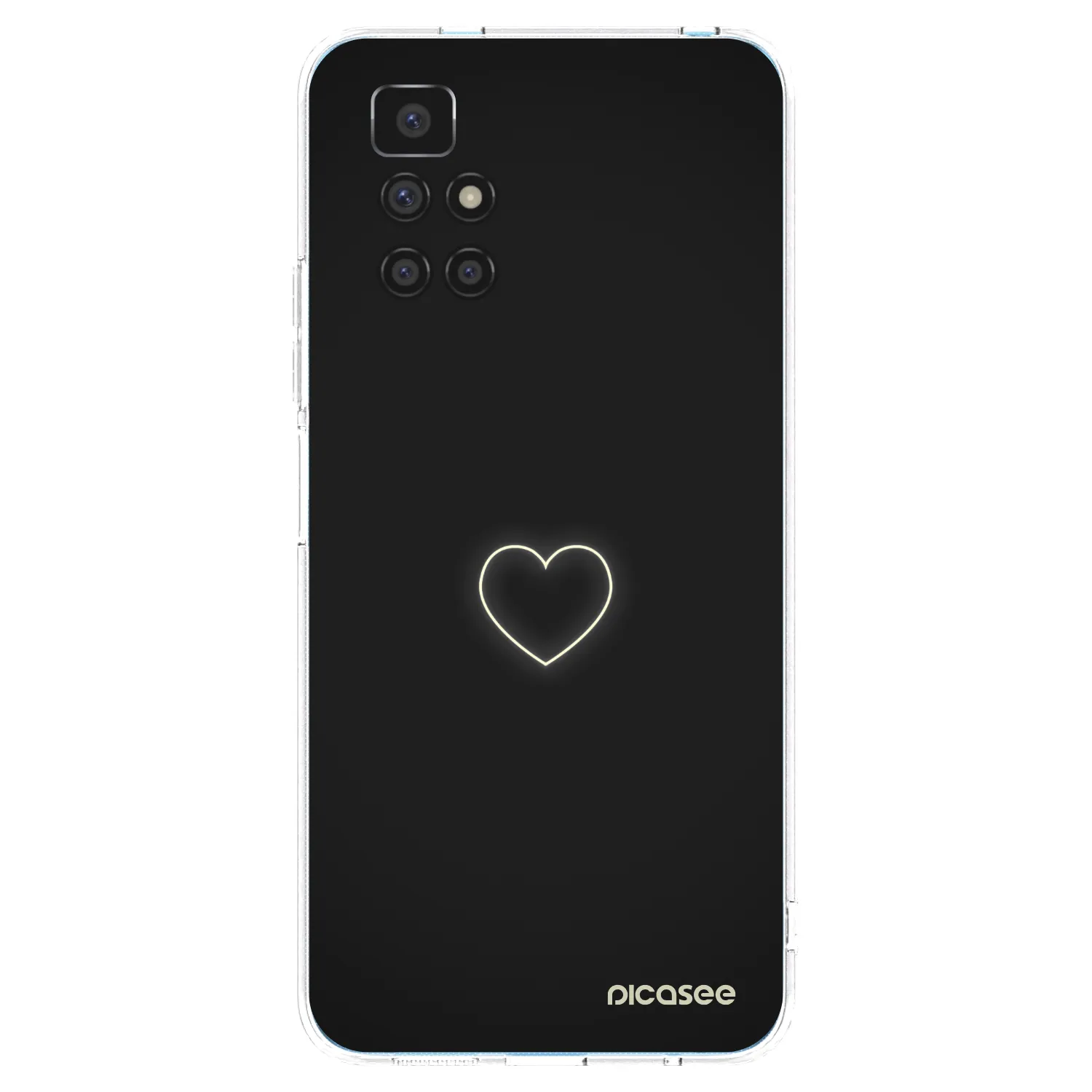 Picasee silikonski prozorni ovitek za Xiaomi Redmi 10 (2022) - Heart