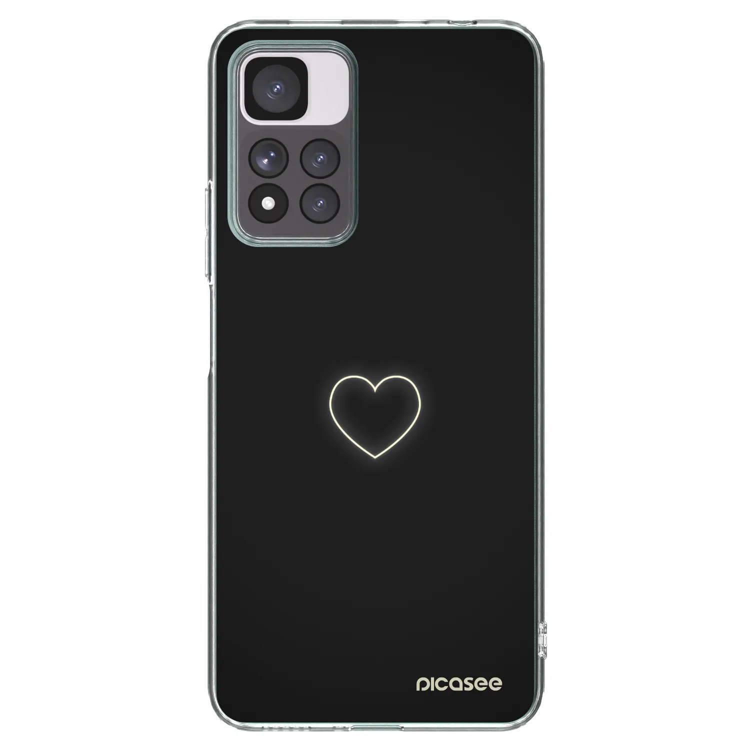Picasee silikonski prozorni ovitek za Xiaomi Redmi Note 11 Pro+ 5G - Heart