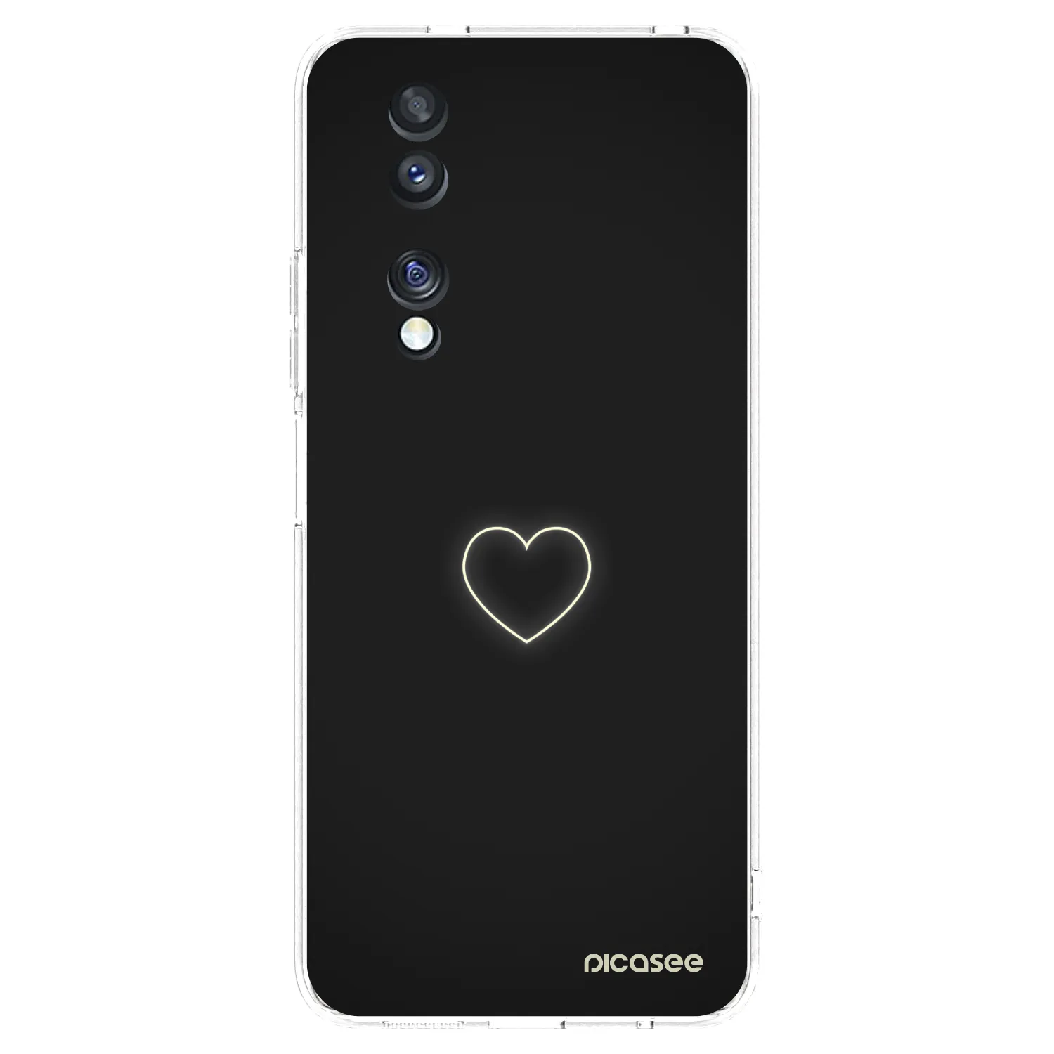 Picasee silikonski prozorni ovitek za Honor 70 - Heart