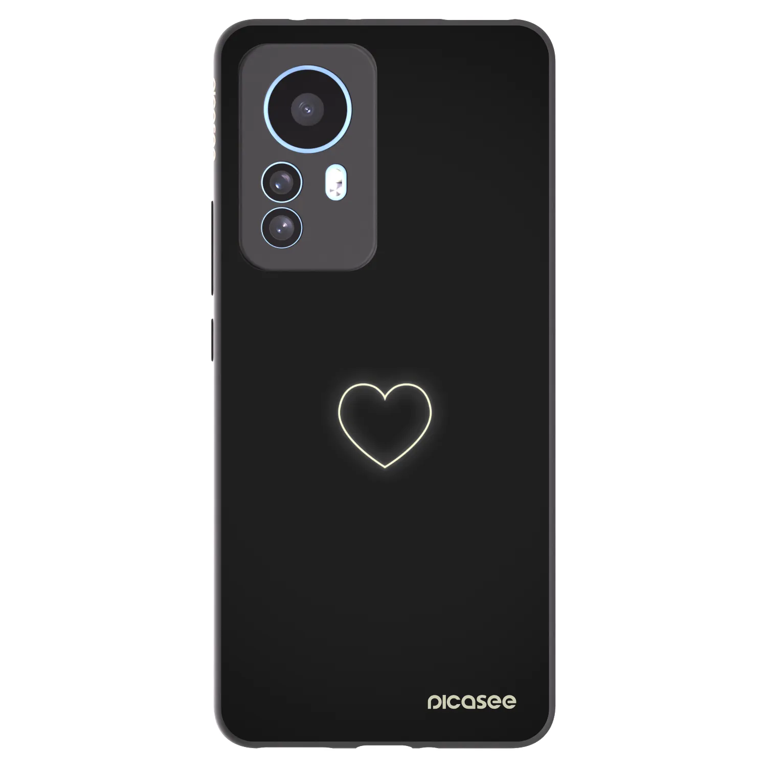 Picasee silikonski črni ovitek za Xiaomi 12T Pro - Heart