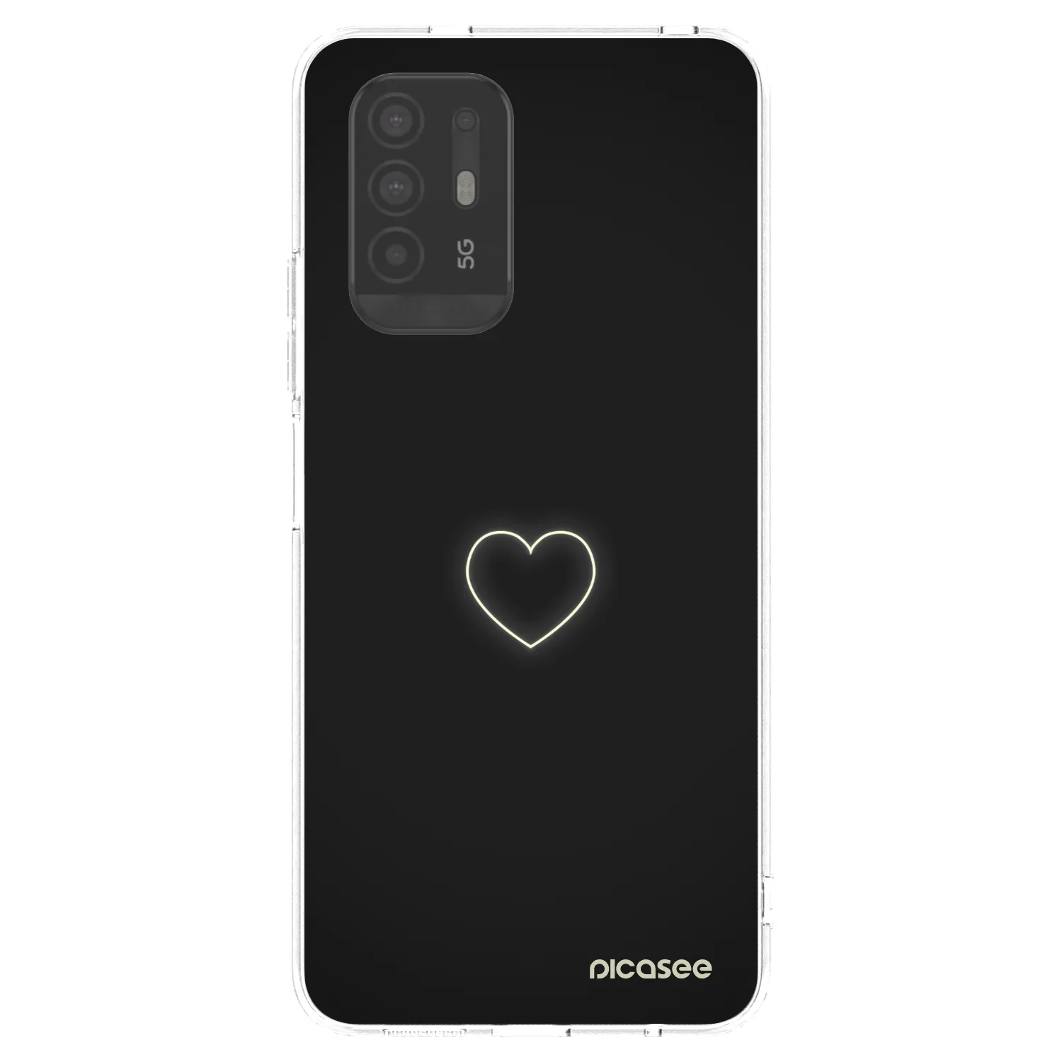 Picasee silikonski prozorni ovitek za OPPO A94 5G - Heart