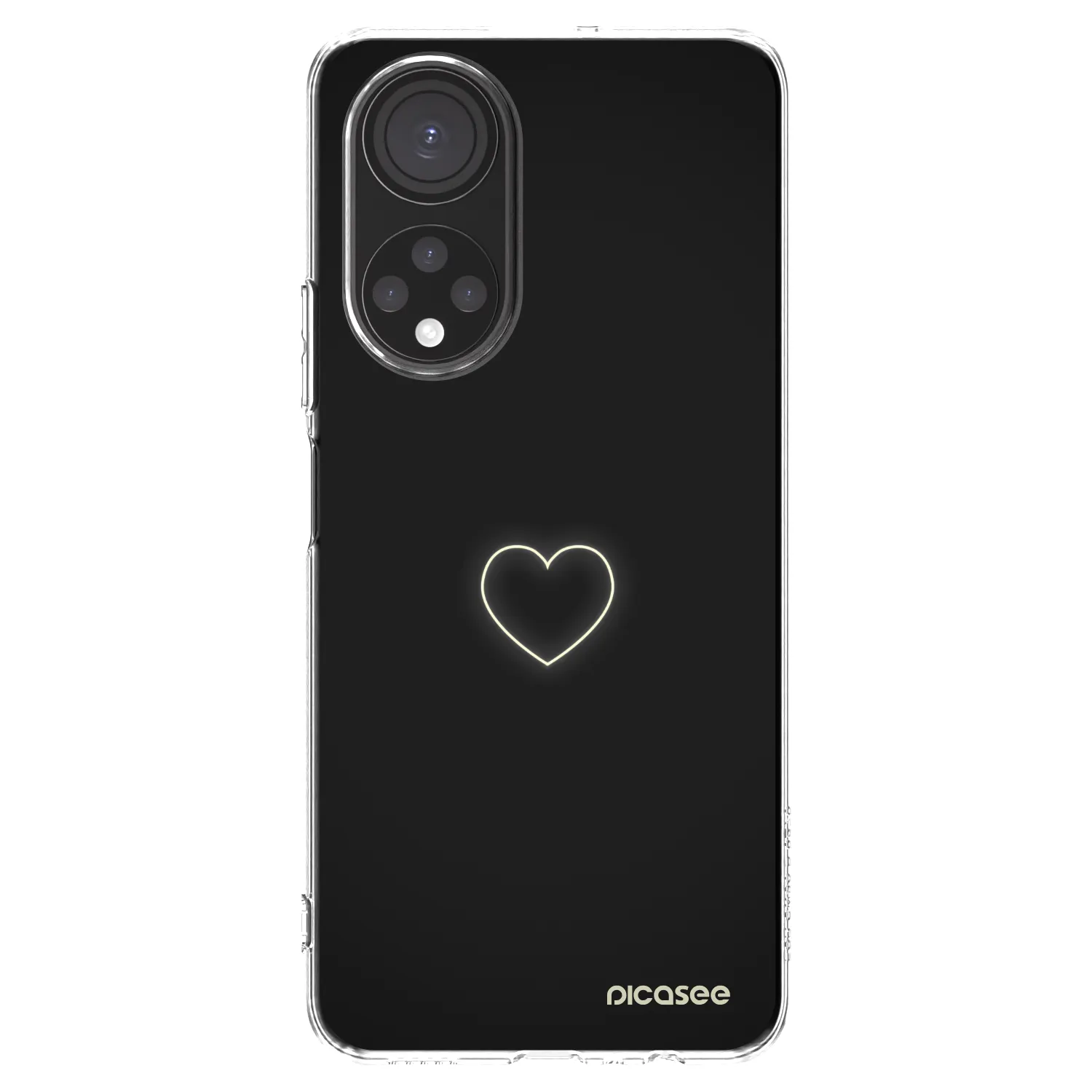Picasee silikonski prozorni ovitek za Honor X7 - Heart