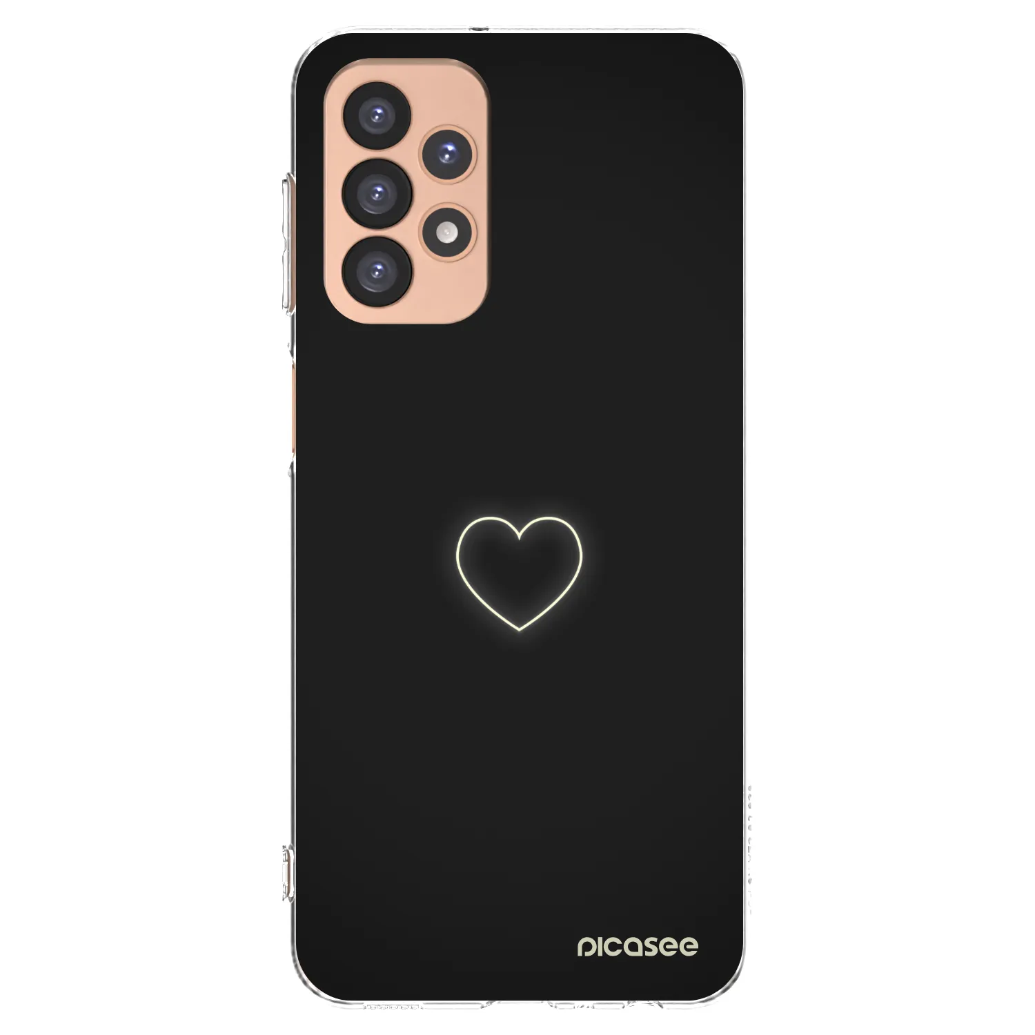 Picasee silikonski prozorni ovitek za Samsung Galaxy A23 A236B 5G - Heart