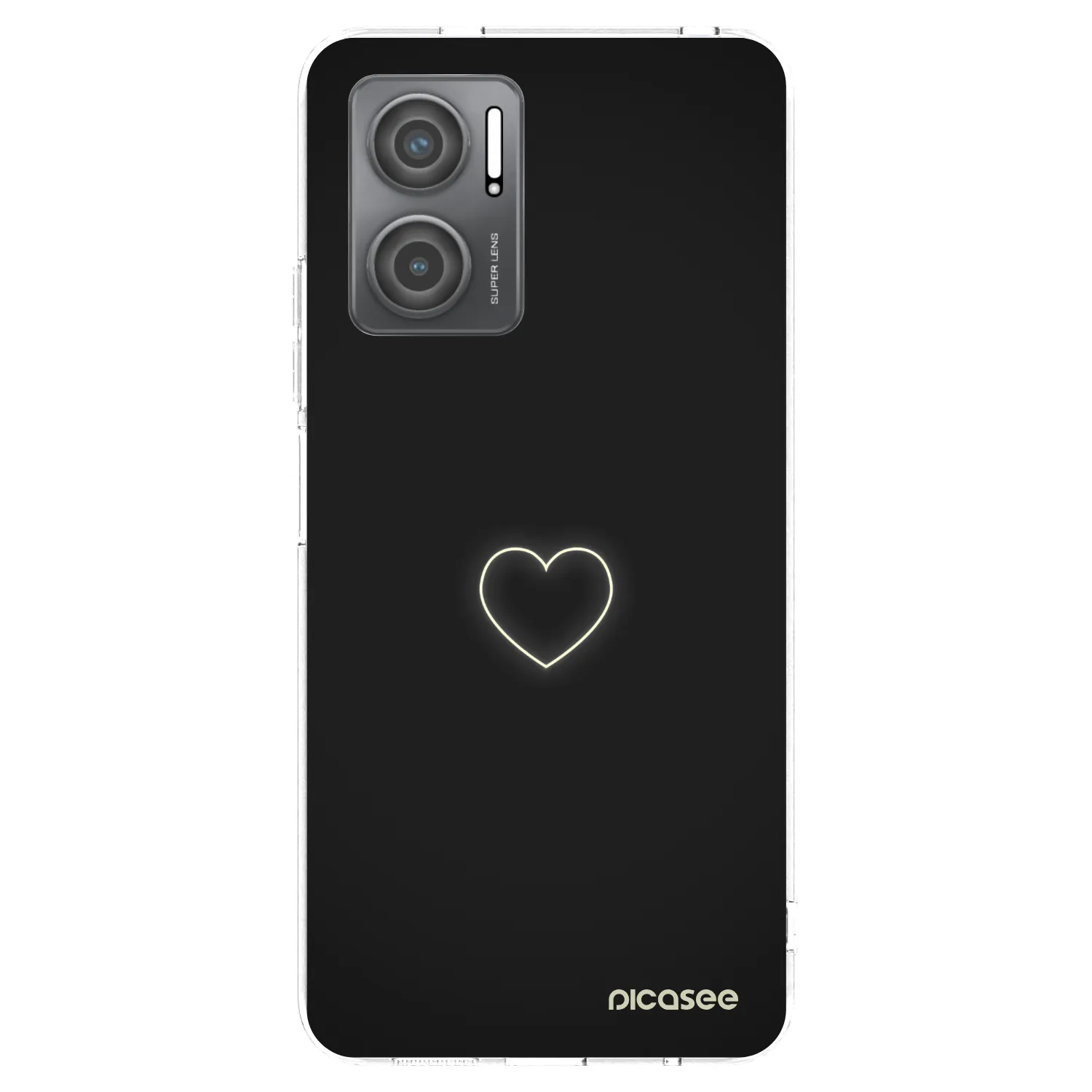 Picasee silikonski prozorni ovitek za Xiaomi Redmi 10 5G - Heart