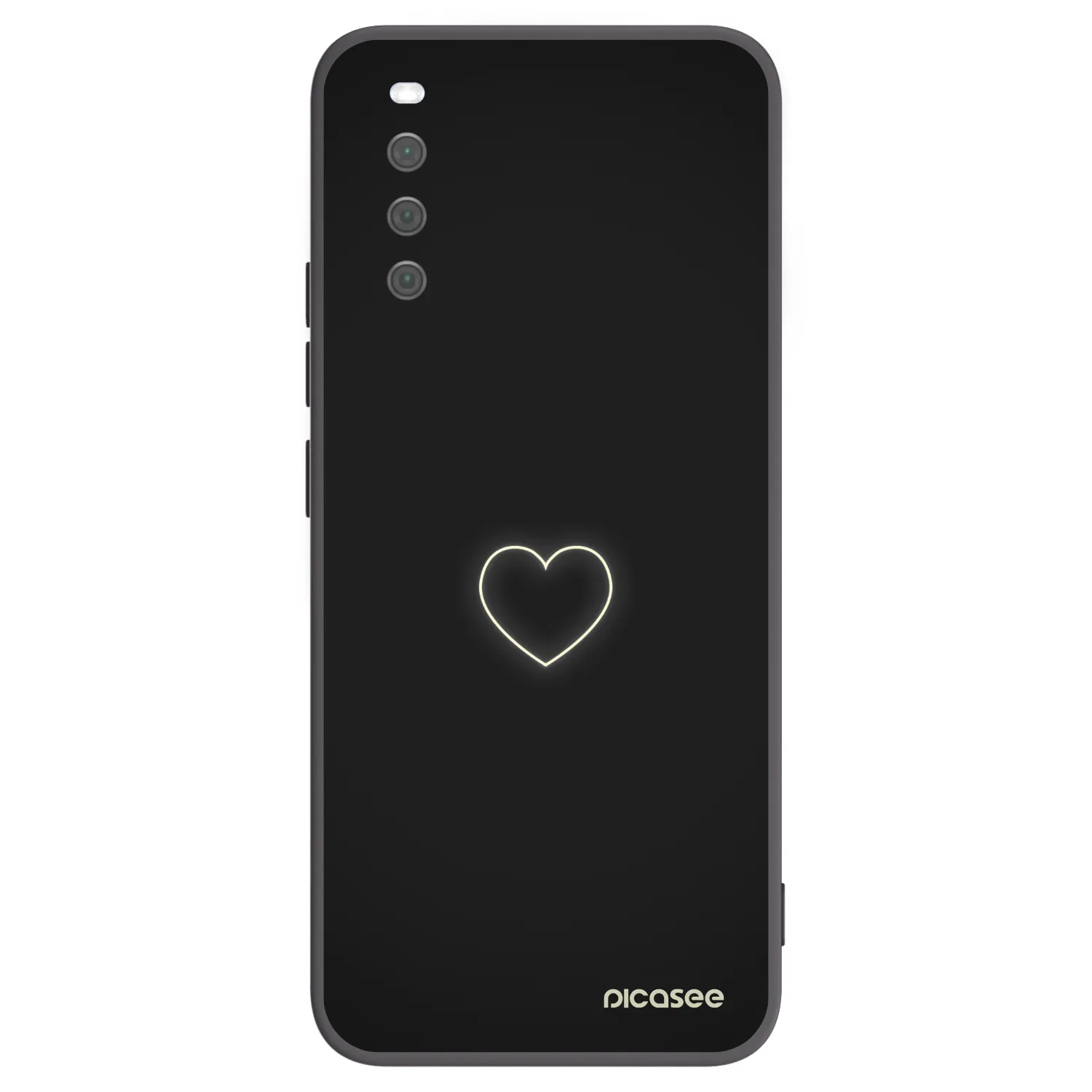 Picasee silikonski črni ovitek za Sony Xperia 10 III - Heart