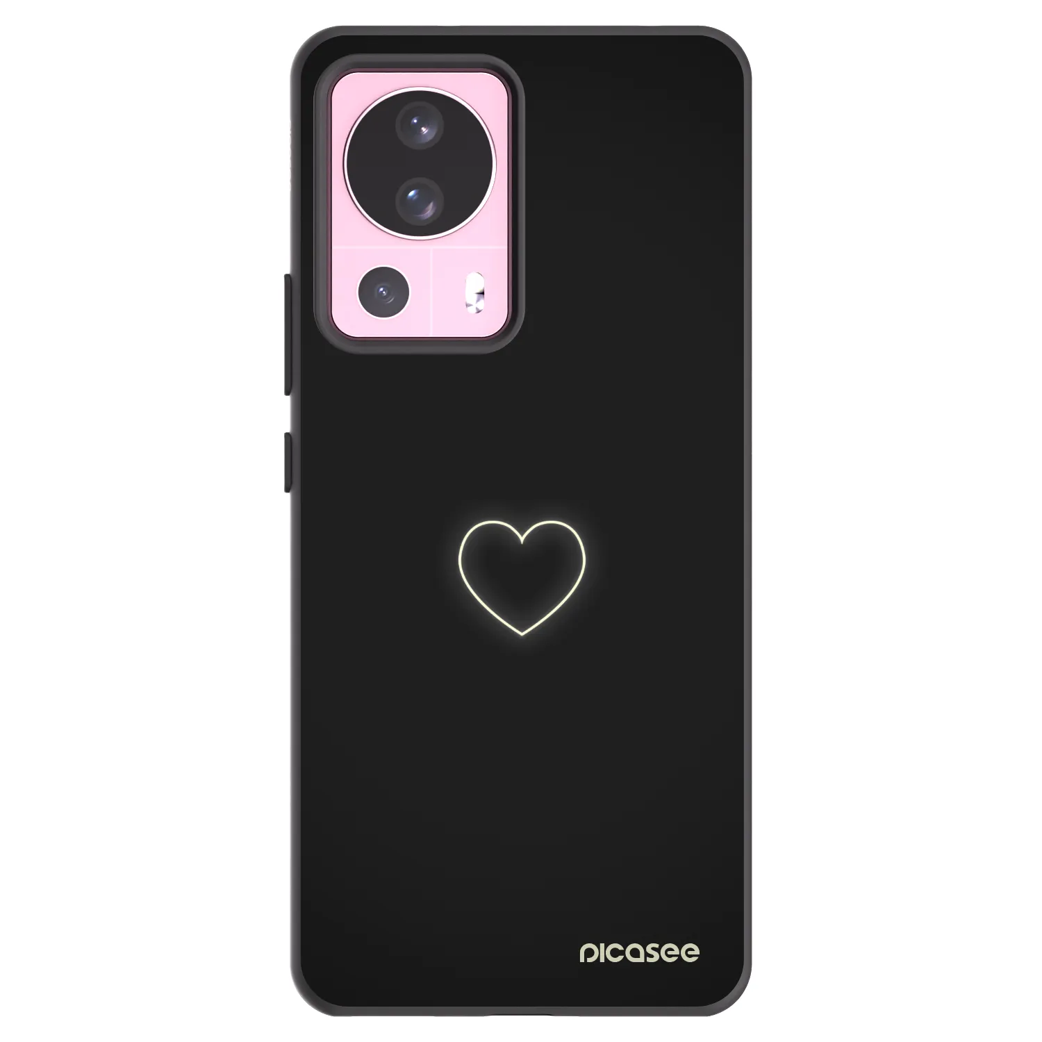 Picasee silikonski črni ovitek za Xiaomi 13 Lite - Heart