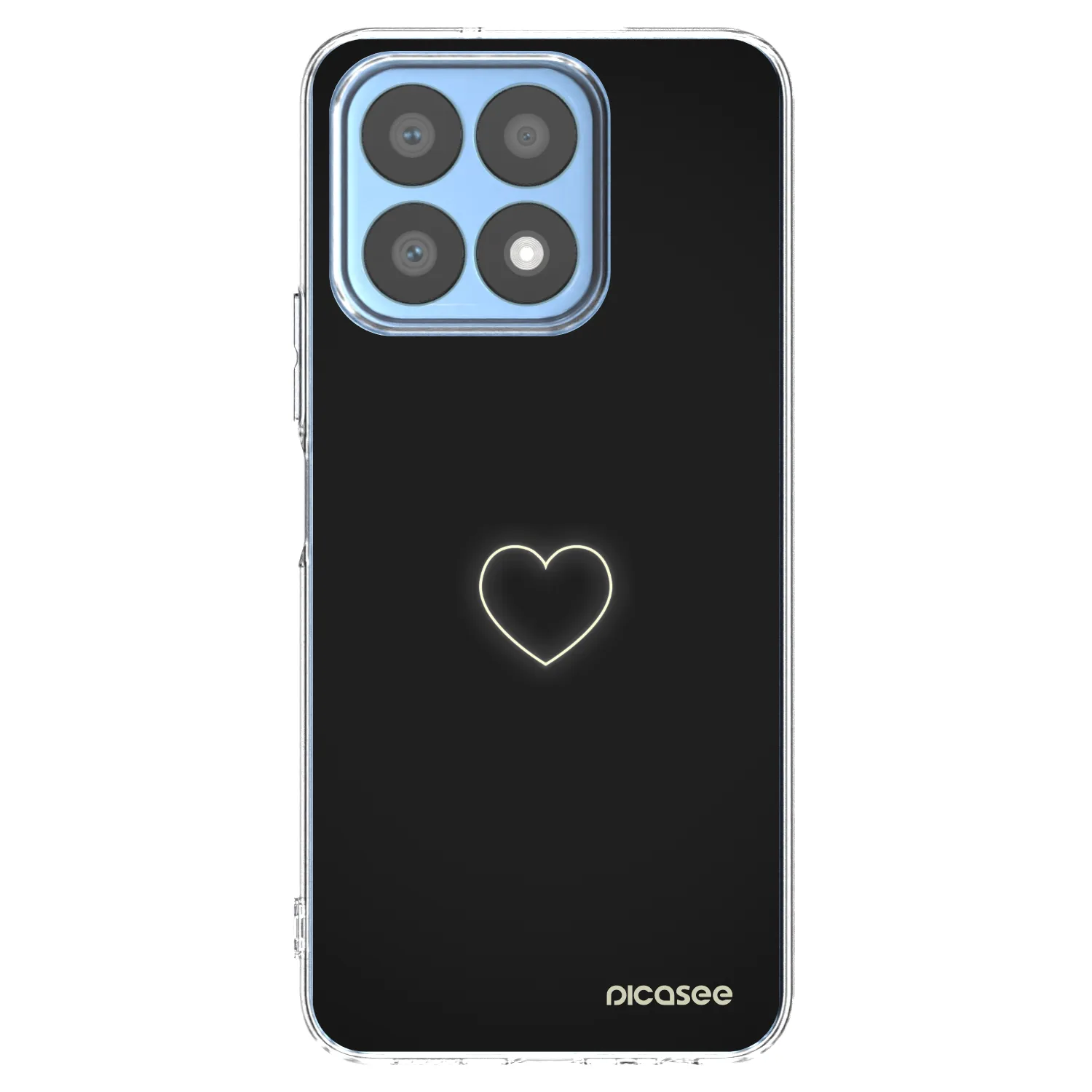 Picasee silikonski prozorni ovitek za Honor X8a - Heart