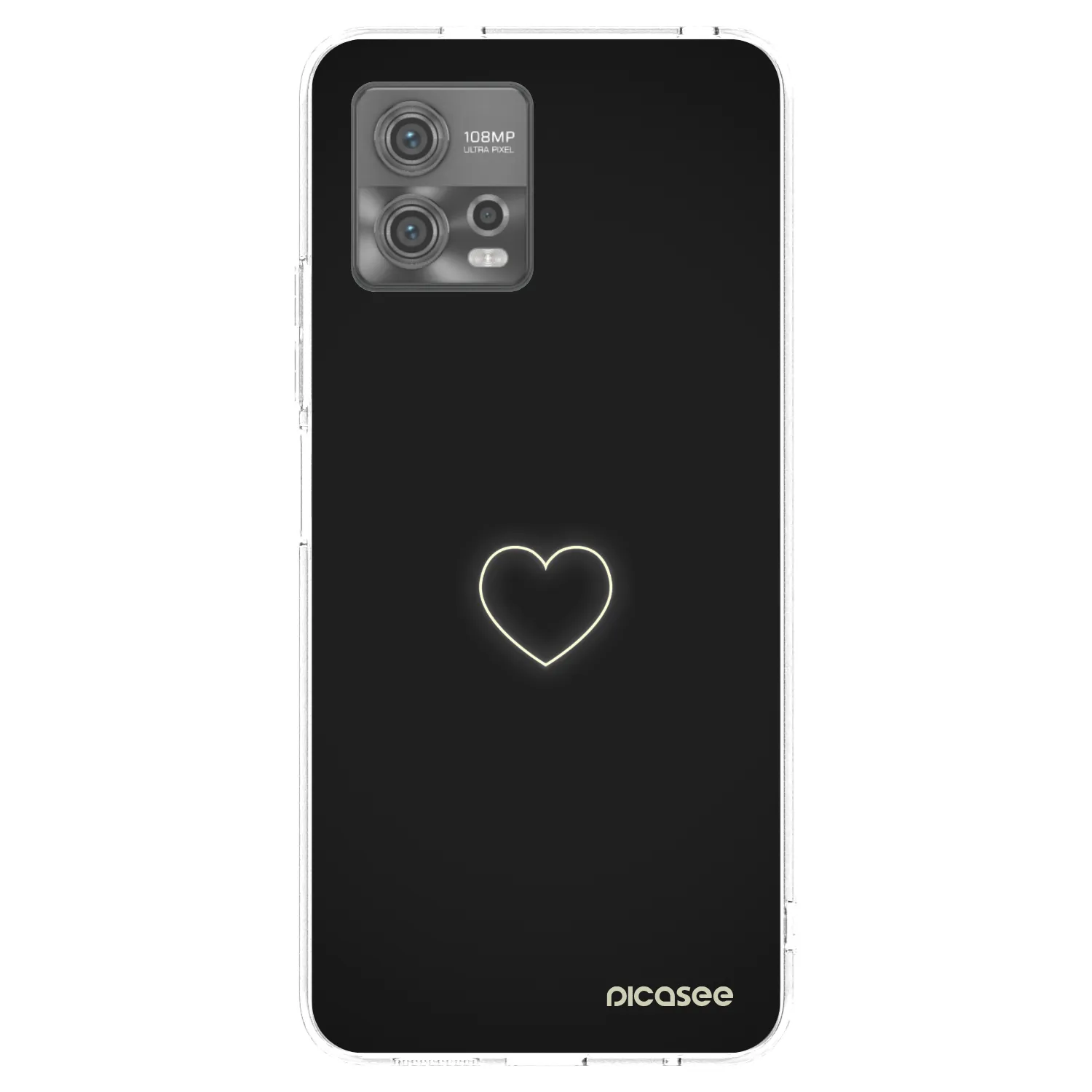 Picasee silikonski prozorni ovitek za Motorola Moto G72 - Heart