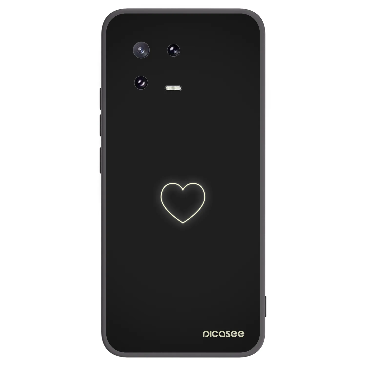 Picasee silikonski črni ovitek za Xiaomi 13 Pro - Heart
