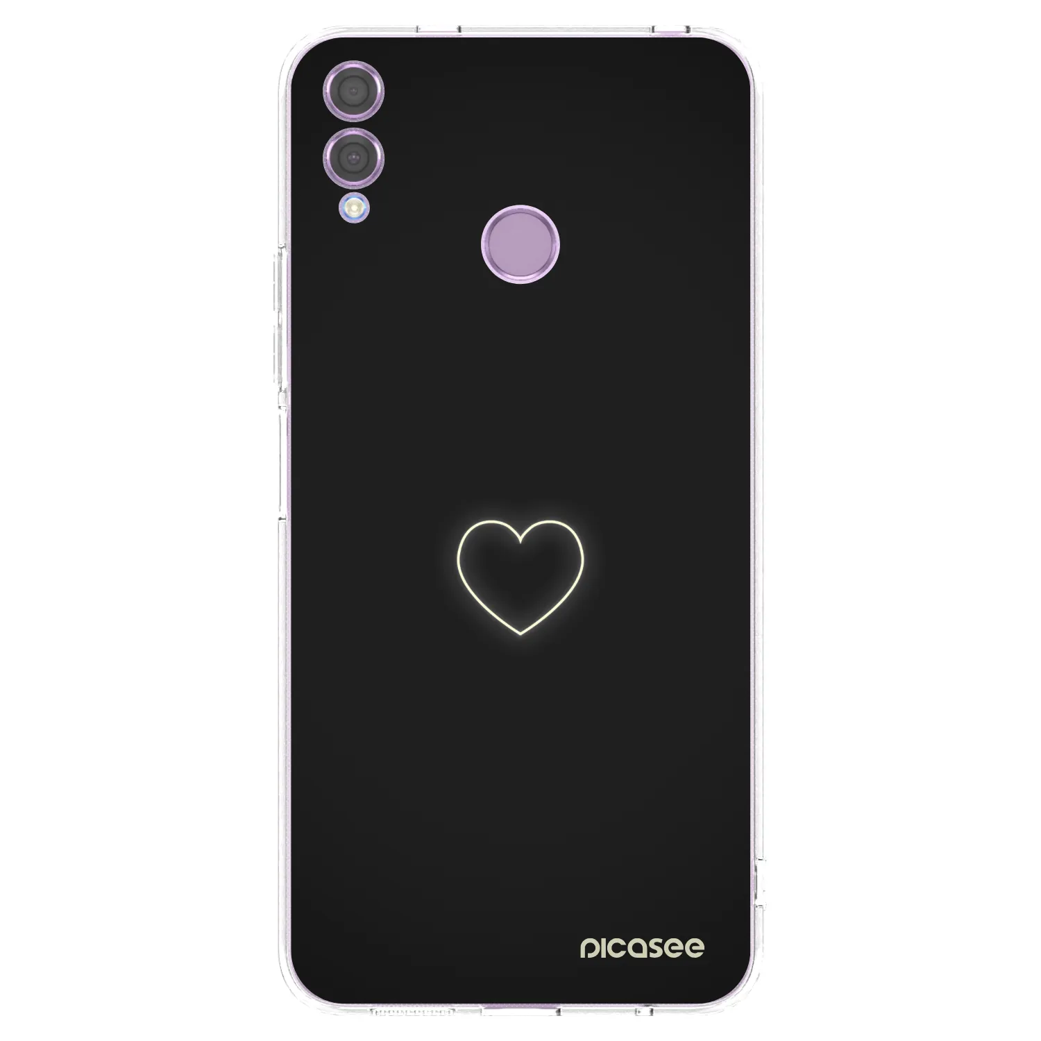 Picasee silikonski prozorni ovitek za Honor 8X - Heart