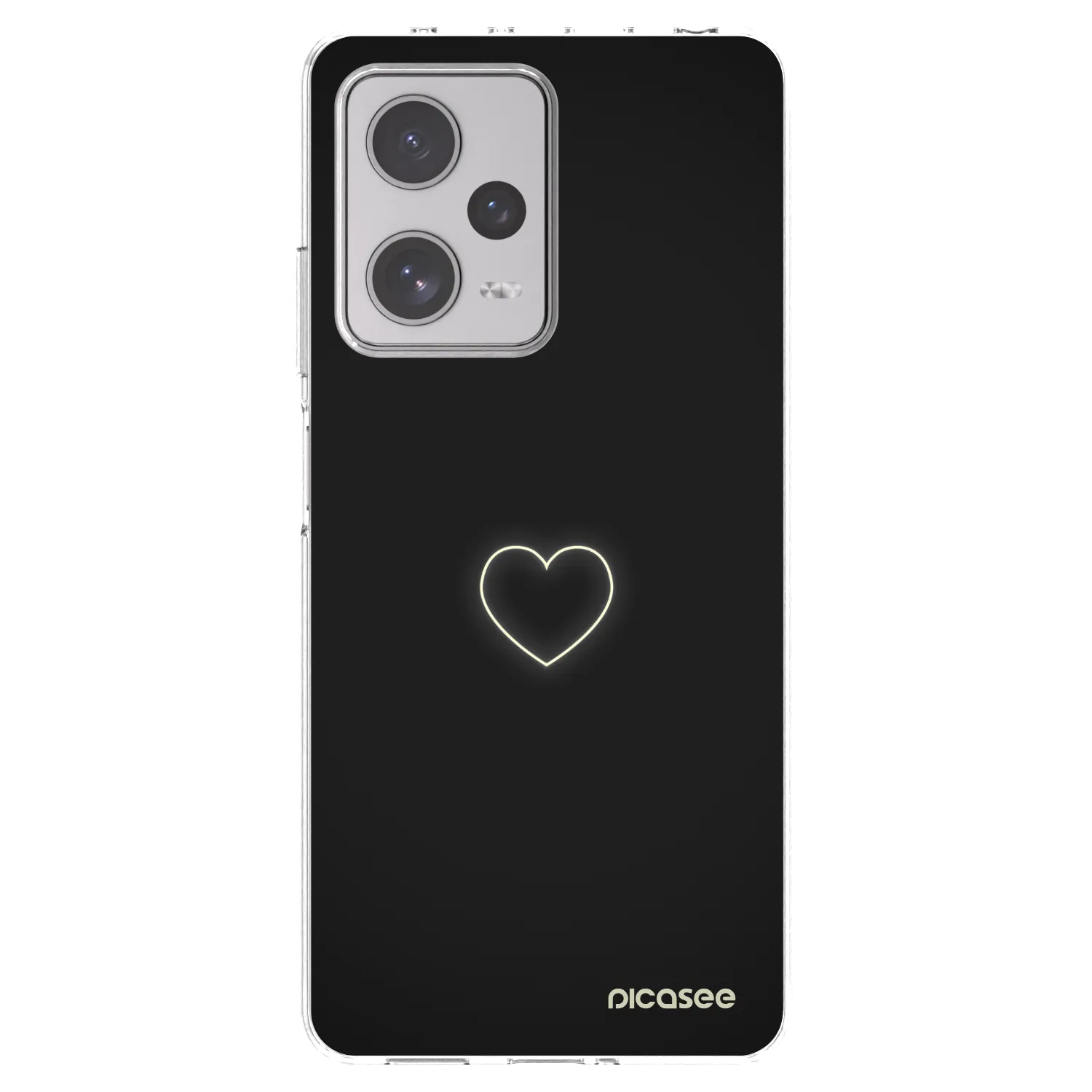 Picasee silikonski prozorni ovitek za Xiaomi Redmi Note 12 Pro+ 5G - Heart