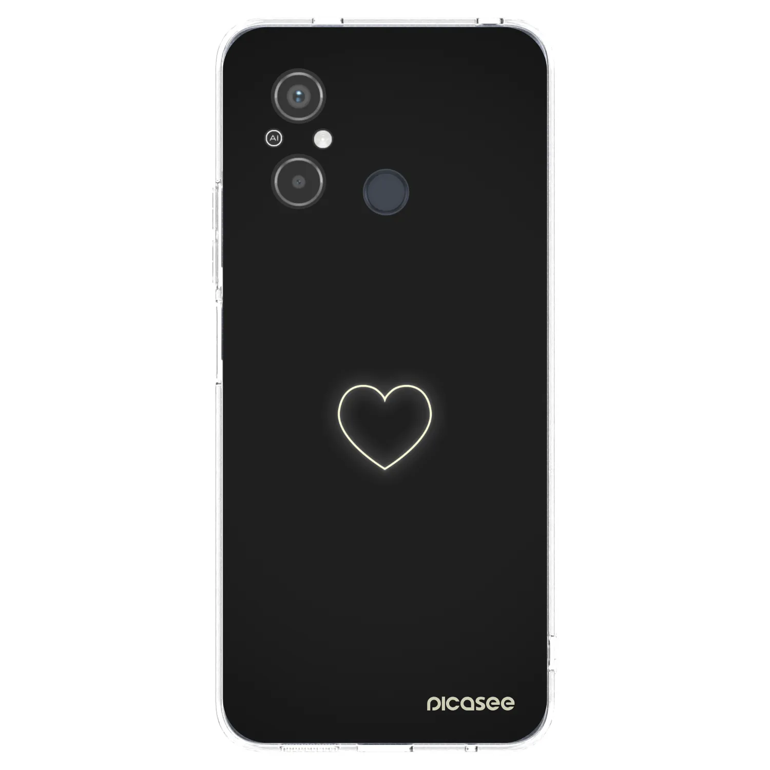 Picasee silikonski prozorni ovitek za Xiaomi Redmi 12C - Heart