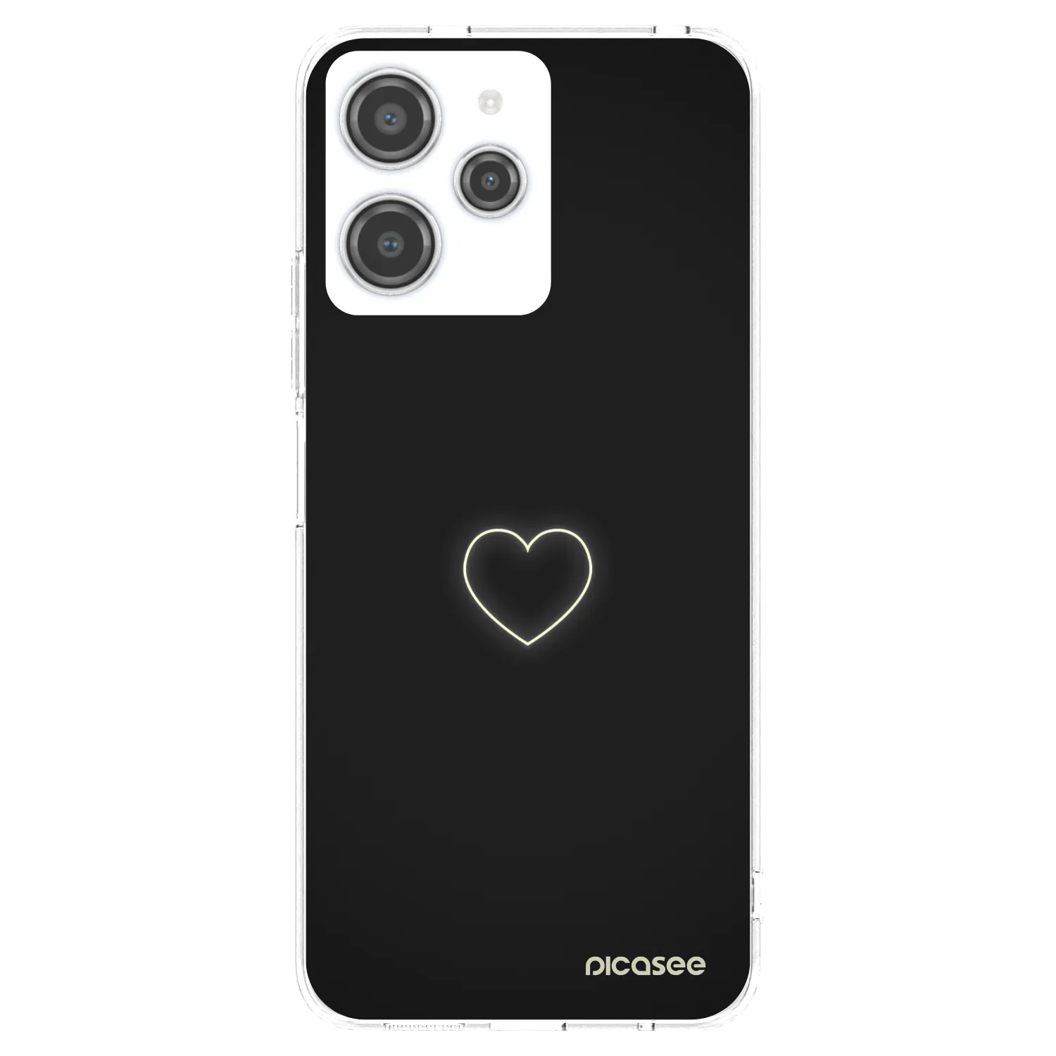 Picasee silikonski prozorni ovitek za Xiaomi Redmi 12 4G - Heart