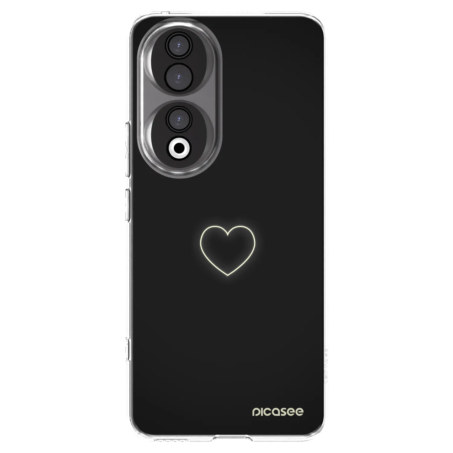 Picasee silikonski prozorni ovitek za Honor 90 5G - Heart