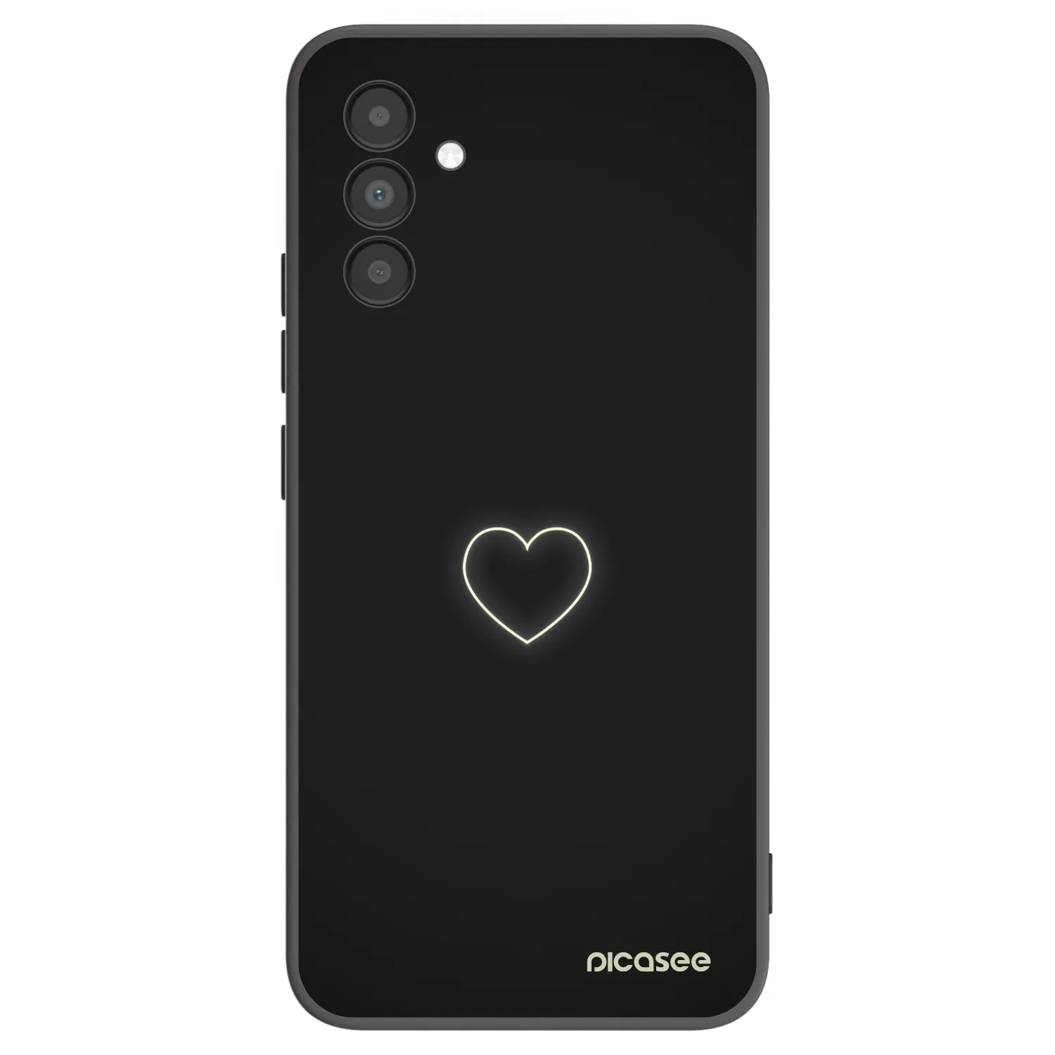 Picasee silikonski črni ovitek za Samsung Galaxy A04s A047F - Heart