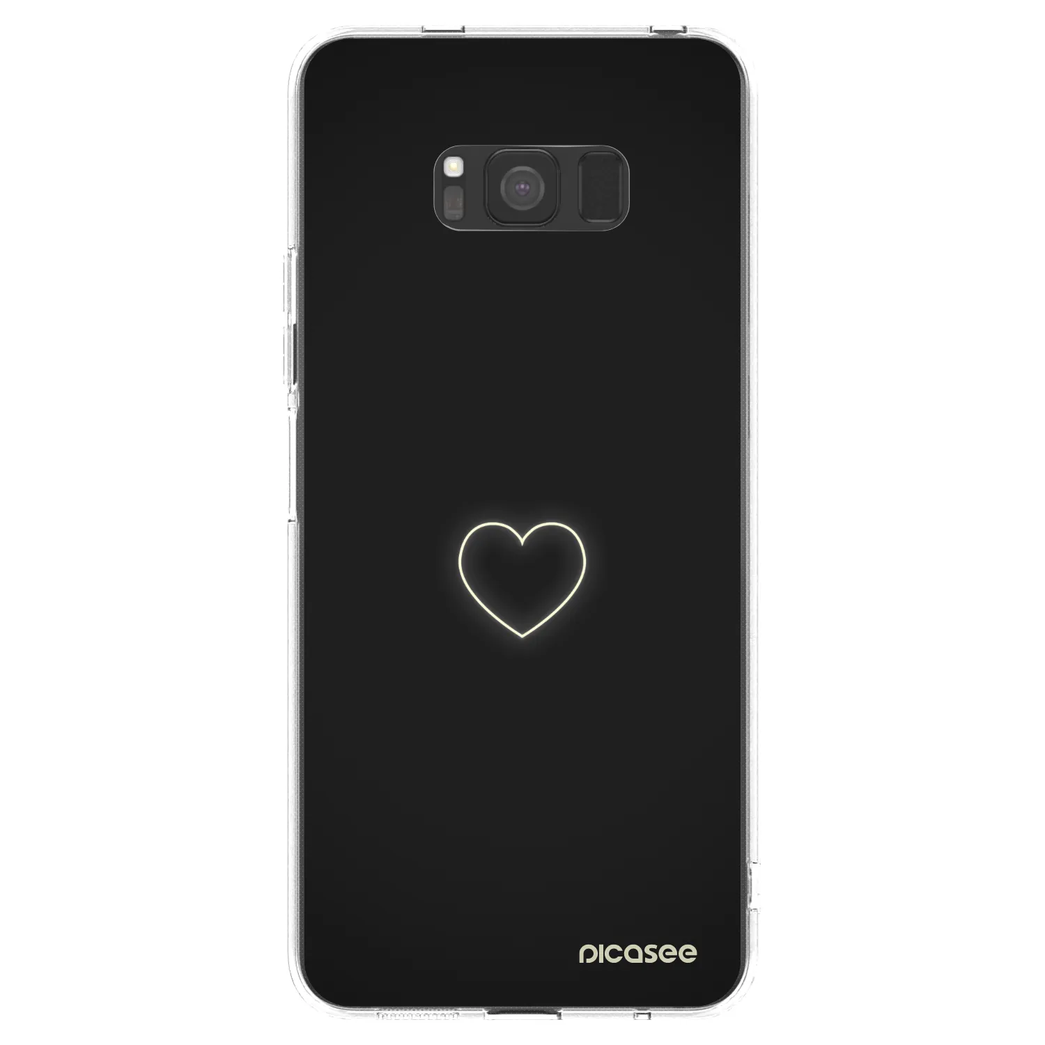 Picasee silikonski prozorni ovitek za Samsung Galaxy S8 G950F - Heart