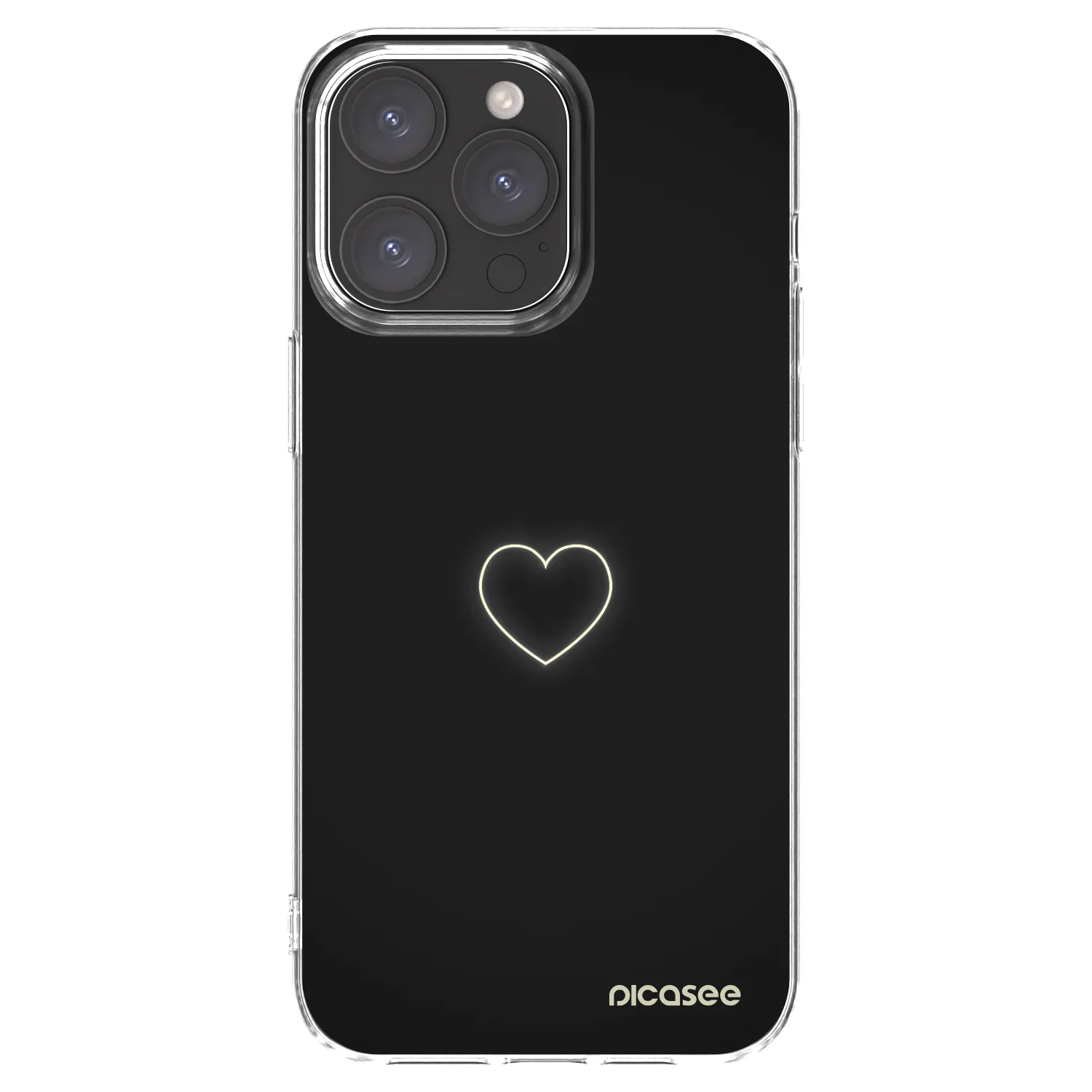 Picasee silikonski prozorni ovitek za Apple iPhone 15 Pro Max - Heart