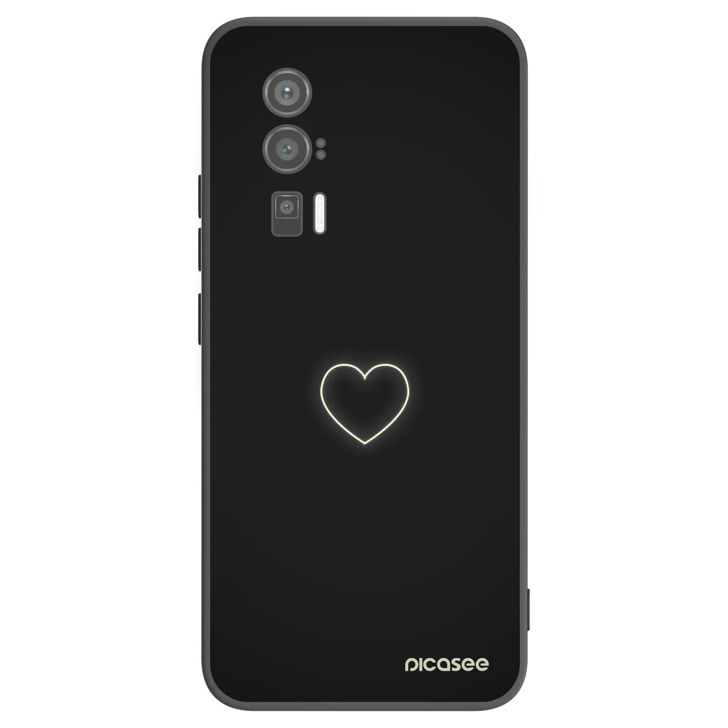 Picasee silikonski črni ovitek za Xiaomi Poco F5 Pro 5G - Heart
