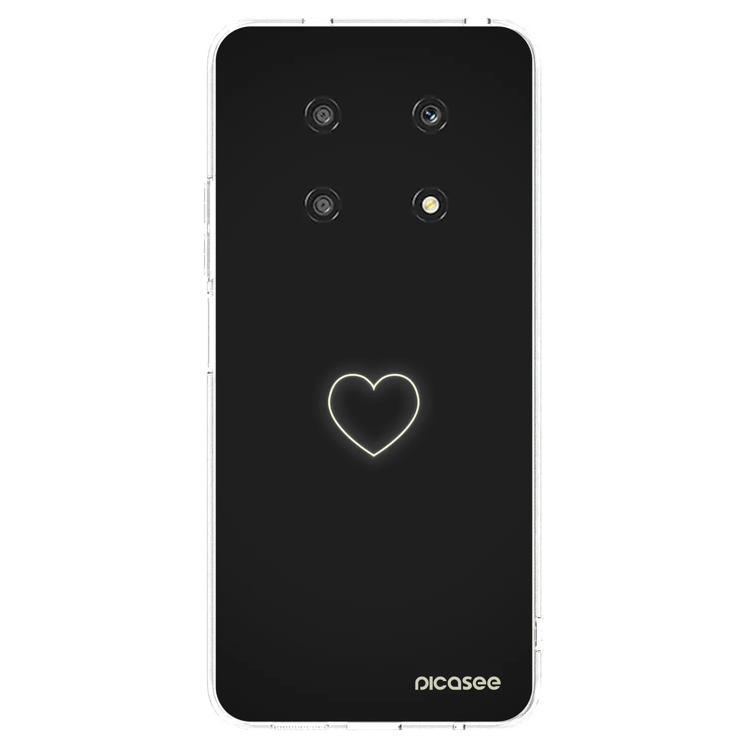 Picasee silikonski prozorni ovitek za Honor Magic4 Lite 5G - Heart