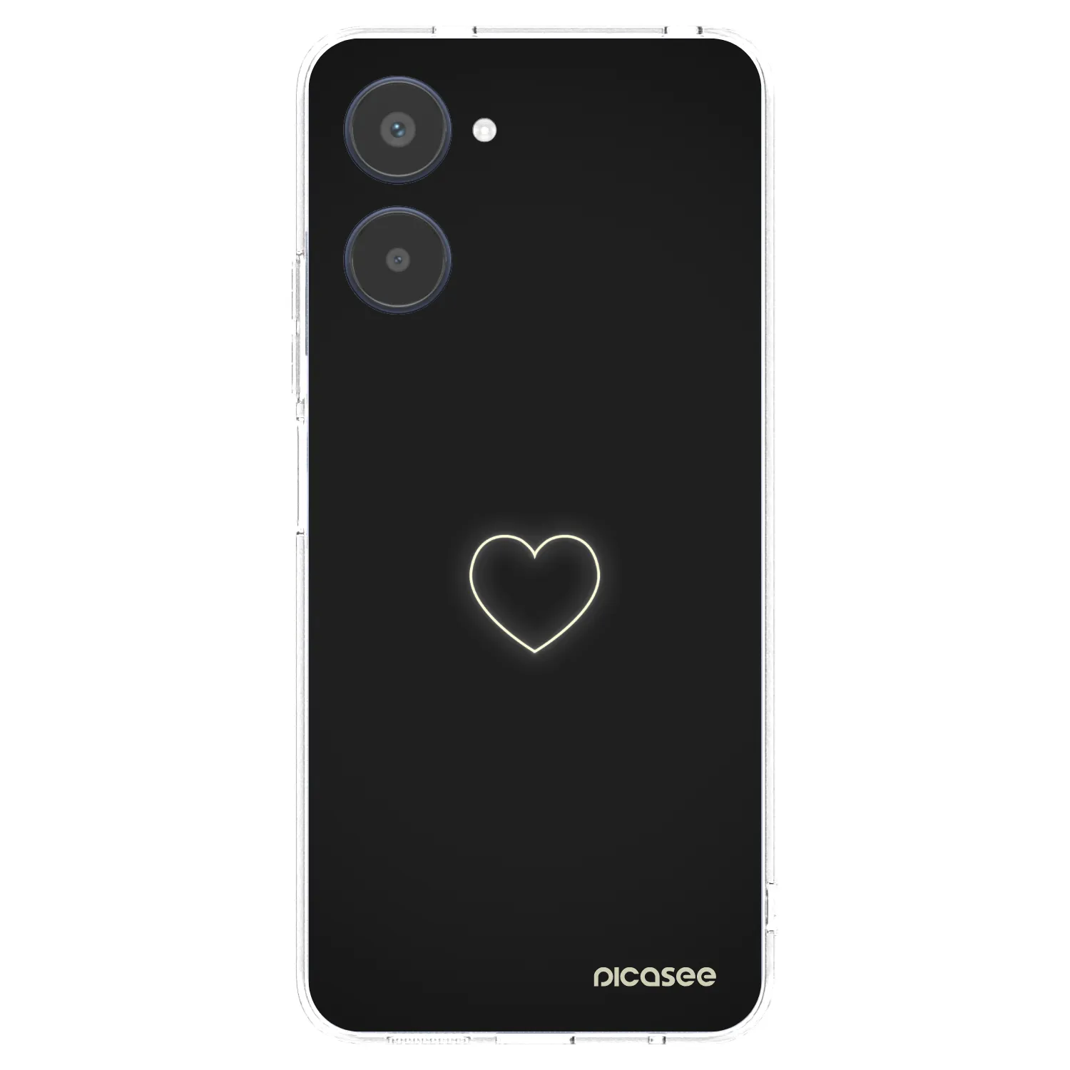 Picasee silikonski prozorni ovitek za Realme 10 4G - Heart