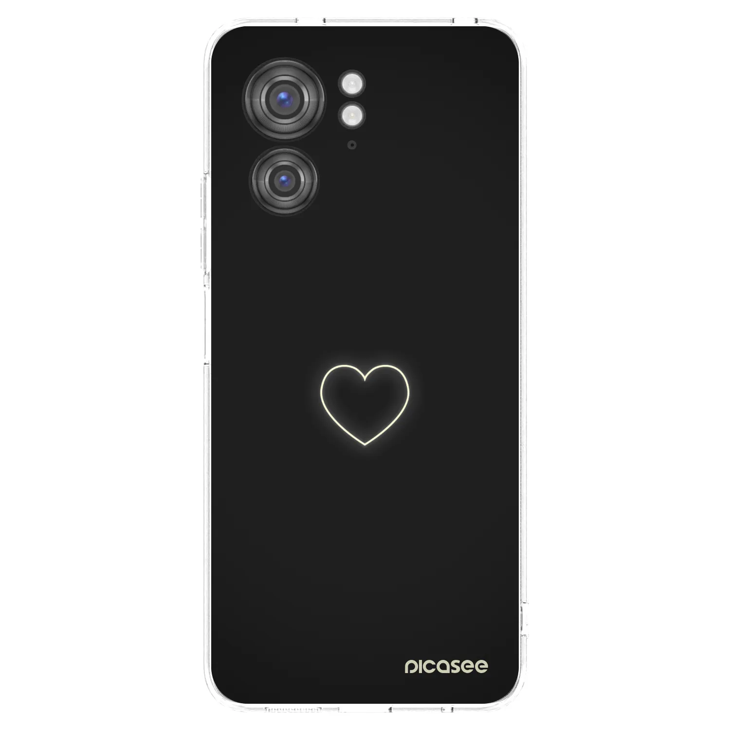 Picasee silikonski prozorni ovitek za Motorola Edge 40 - Heart