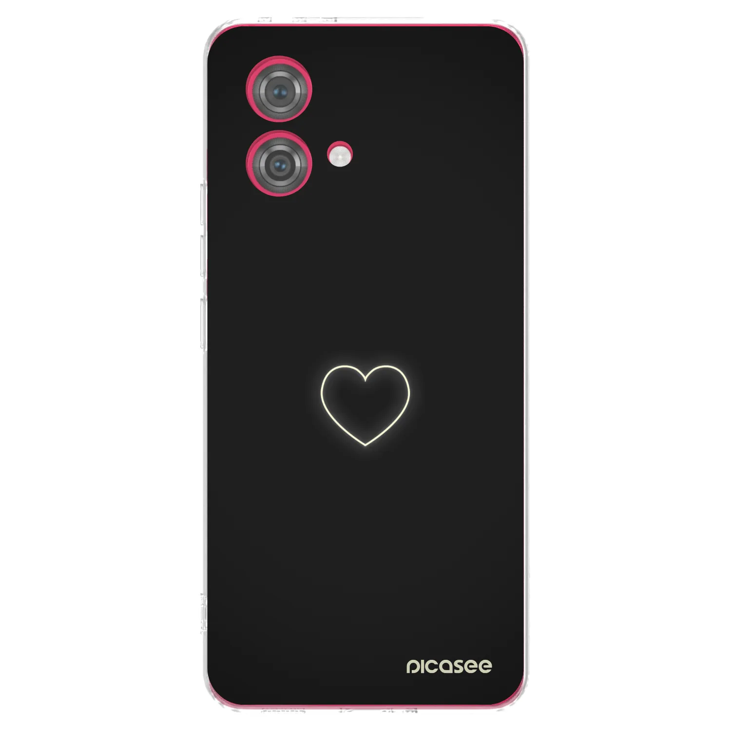 Picasee silikonski prozorni ovitek za Motorola Moto G84 5G - Heart