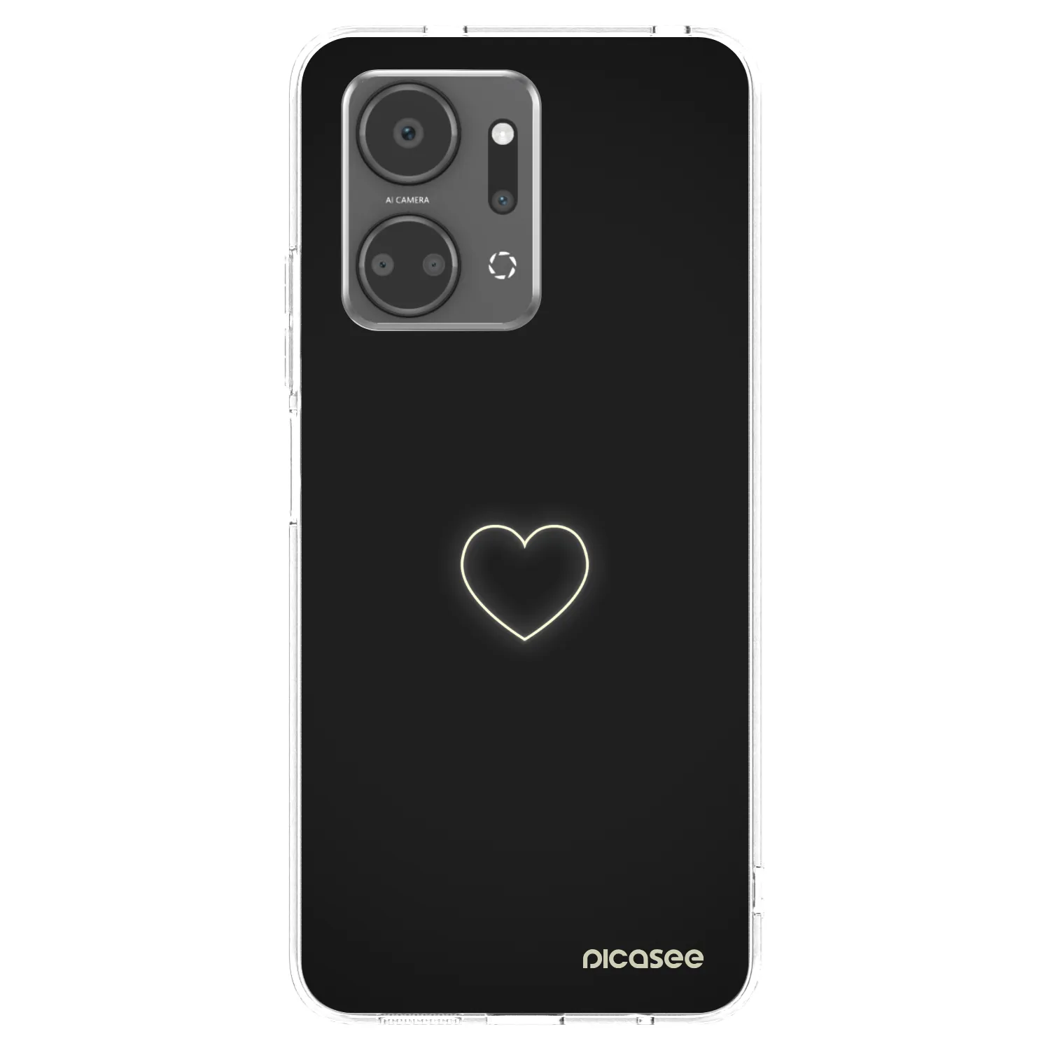 Picasee silikonski prozorni ovitek za Honor X7a - Heart