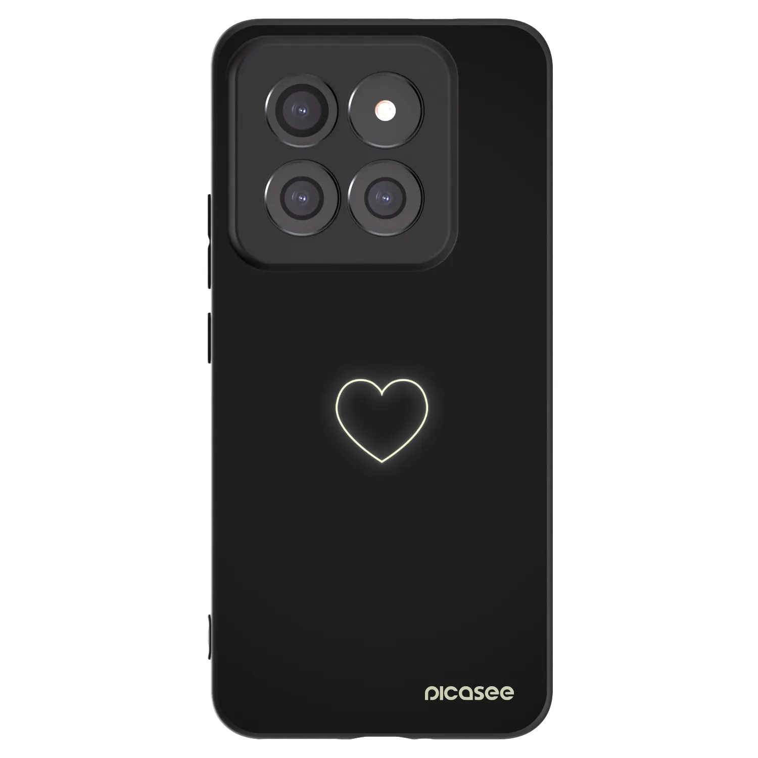 Picasee silikonski črni ovitek za Xiaomi 14 Pro - Heart