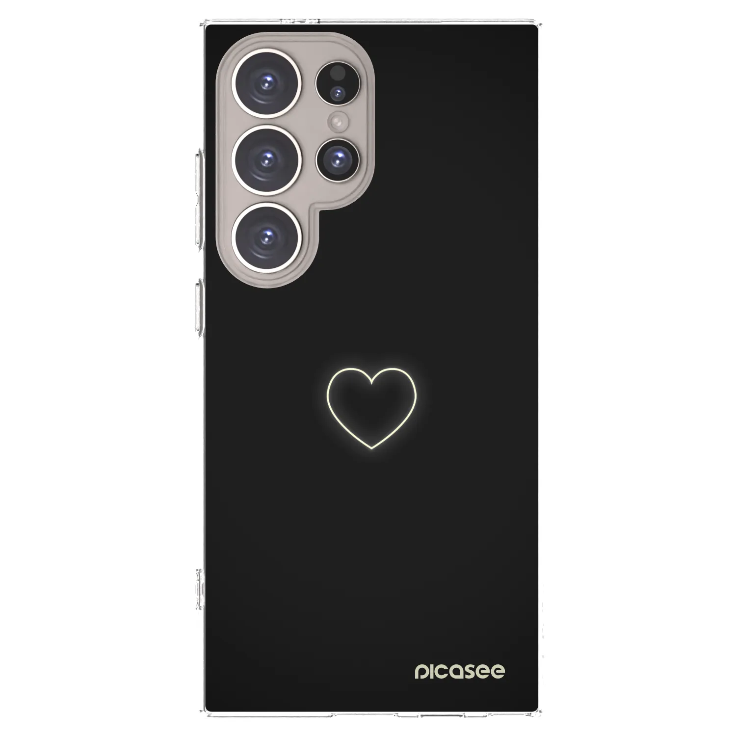Picasee silikonski prozorni ovitek za Samsung Galaxy S24 Ultra S928B 5G - Heart