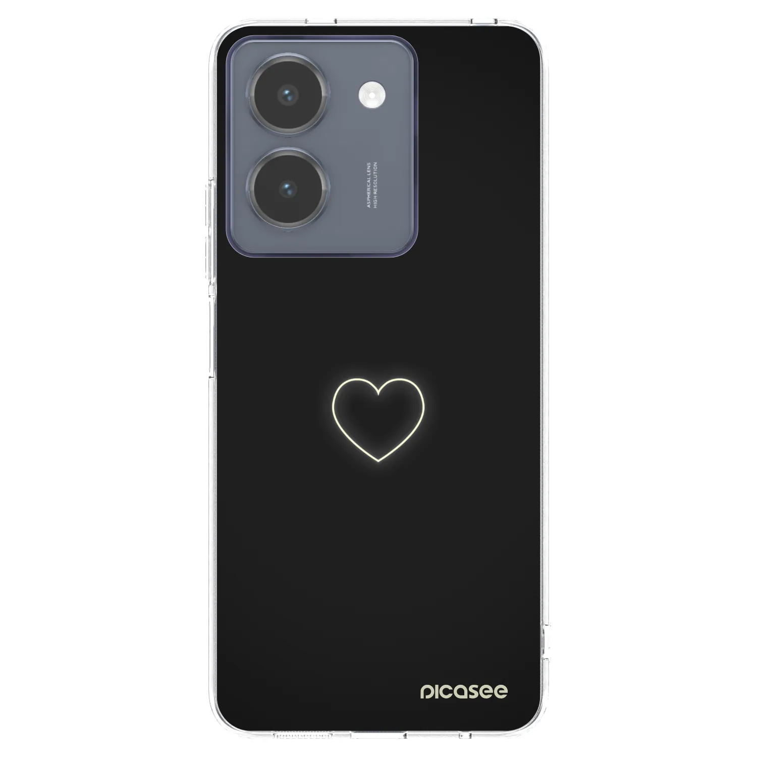 Picasee silikonski prozorni ovitek za Vivo Y36 4G - Heart