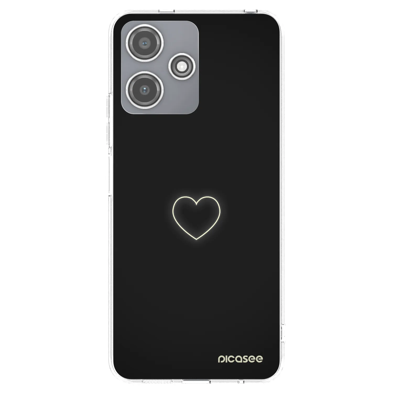 Picasee silikonski prozorni ovitek za Xiaomi Redmi 12 5G - Heart