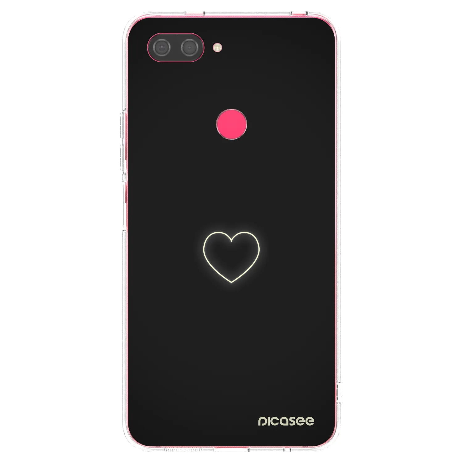 Picasee silikonski prozorni ovitek za Xiaomi Mi 8 Lite - Heart
