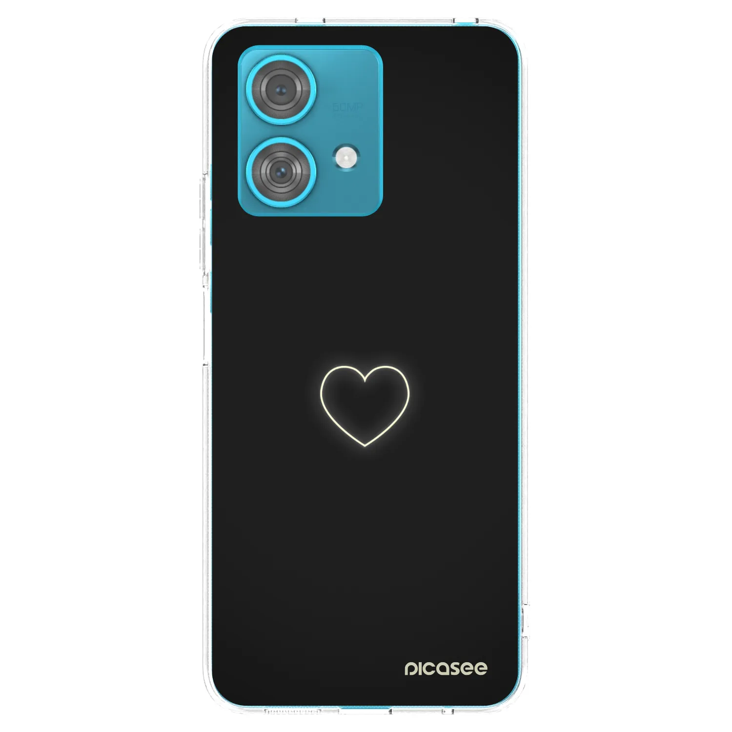 Picasee silikonski prozorni ovitek za Motorola Edge 40 Neo - Heart