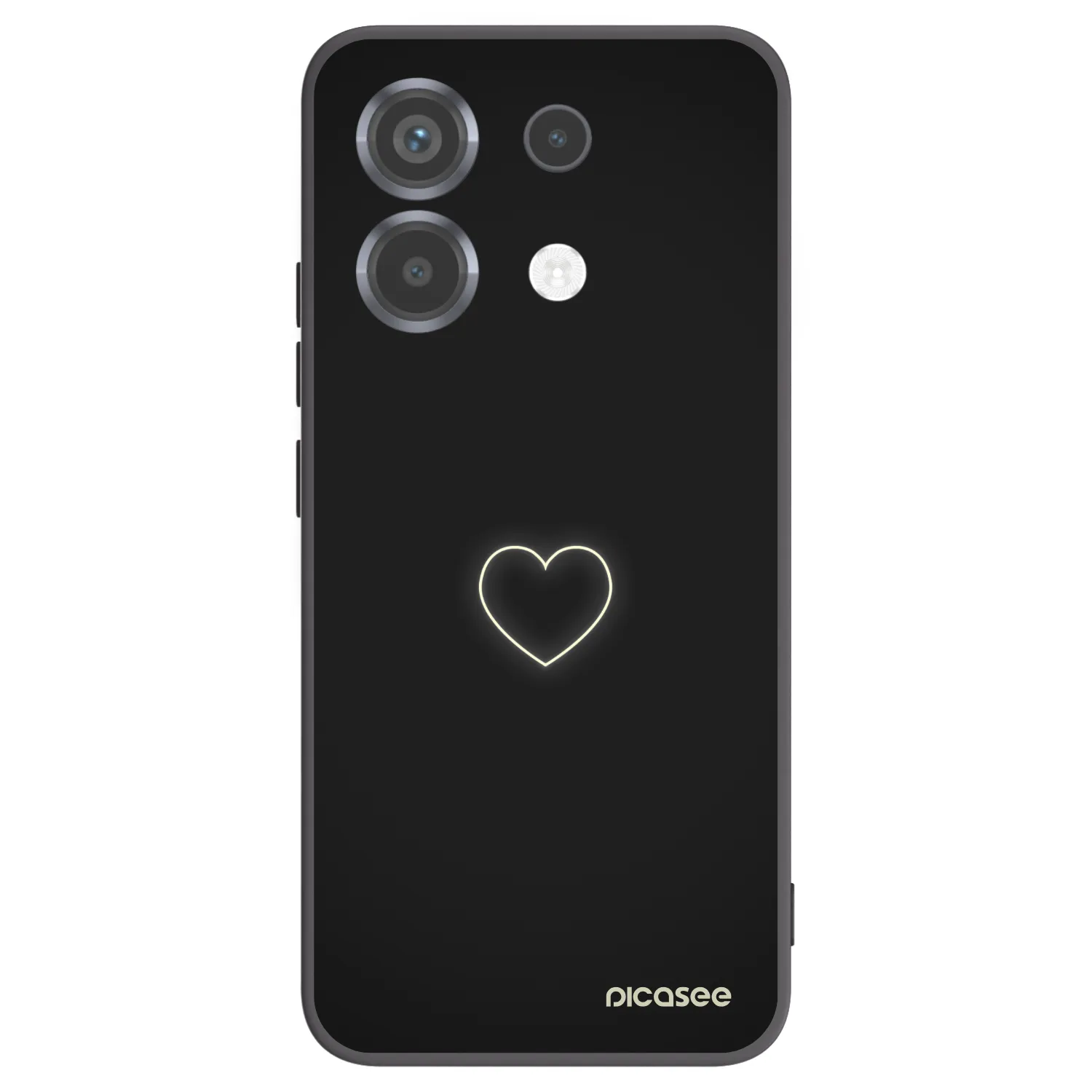 Picasee silikonski črni ovitek za Xiaomi Poco X6 - Heart