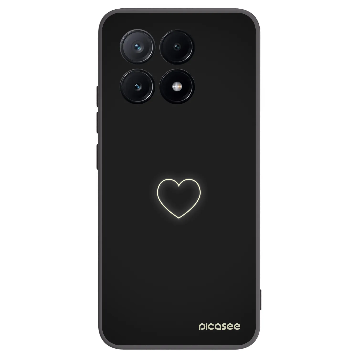 Picasee silikonski črni ovitek za Xiaomi Poco X6 Pro - Heart