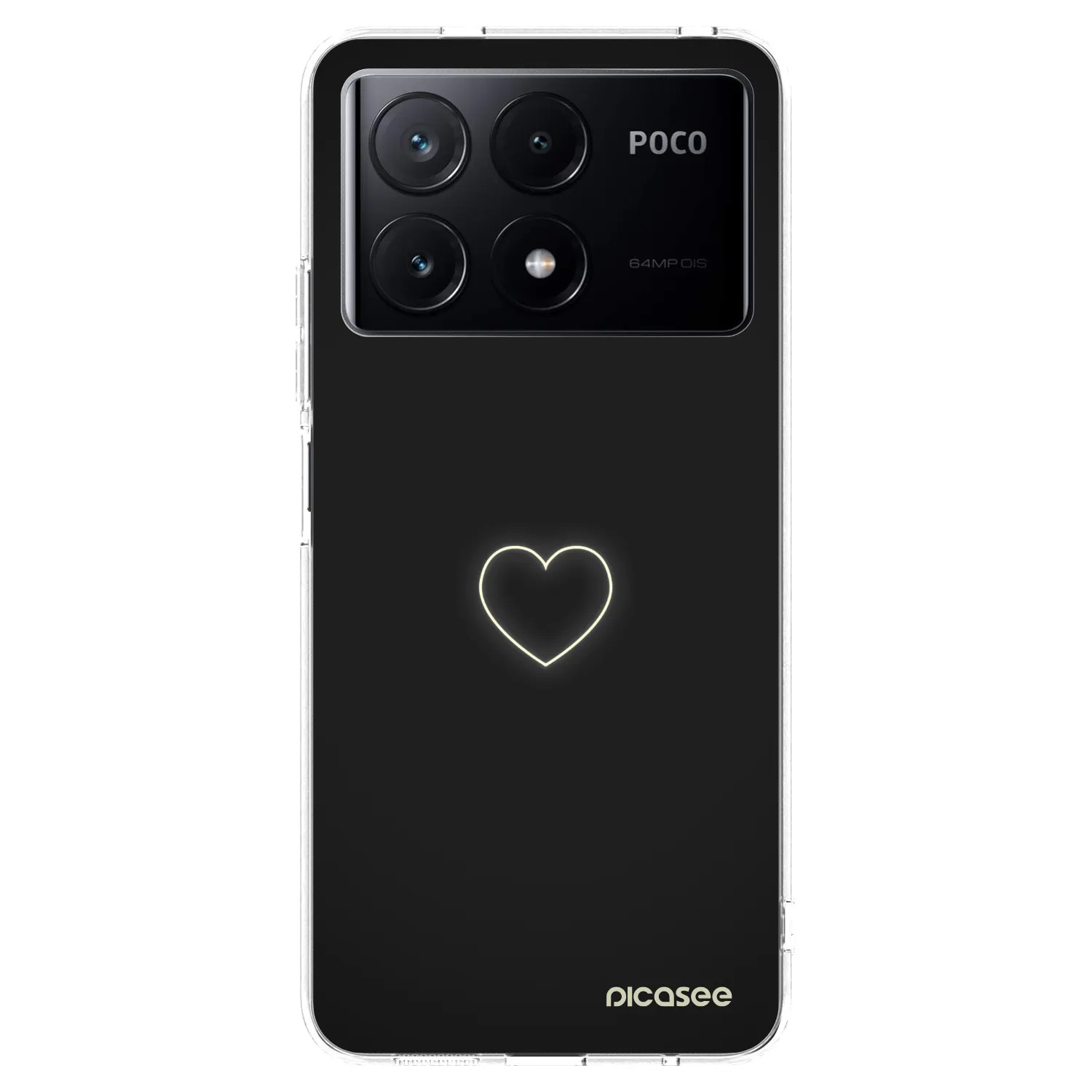 Picasee silikonski prozorni ovitek za Xiaomi Poco X6 Pro - Heart