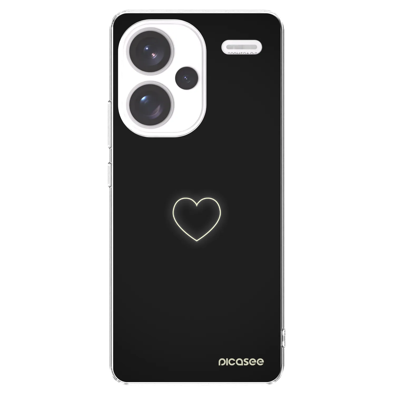 Picasee silikonski prozorni ovitek za Xiaomi Redmi Note 13 Pro+ 5G - Heart